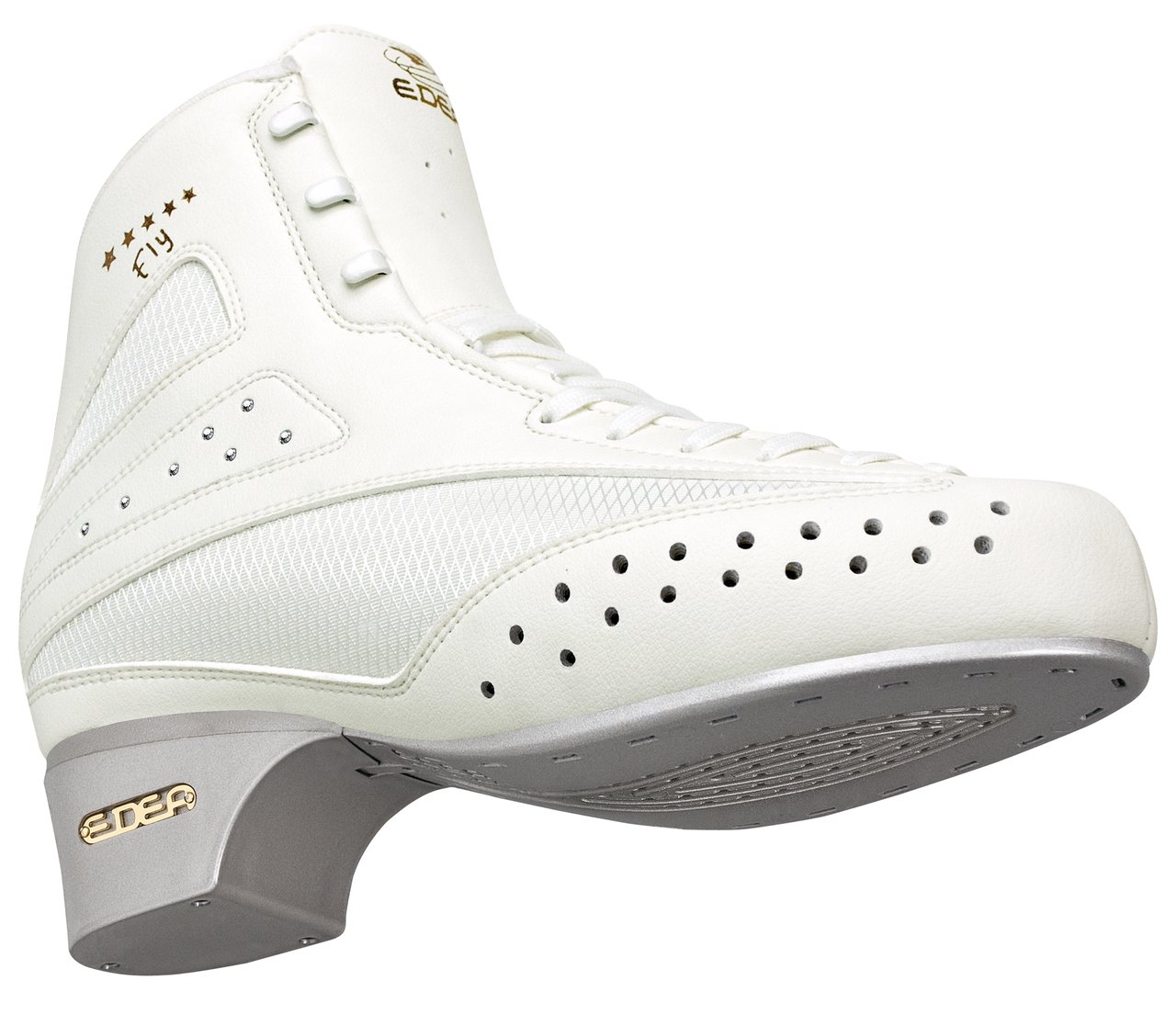 Edea Fly White Roller Skates - Premium Figure Skates for Women & Men - Perfect for Ice Rink, Roller Derby & Artistic Skating