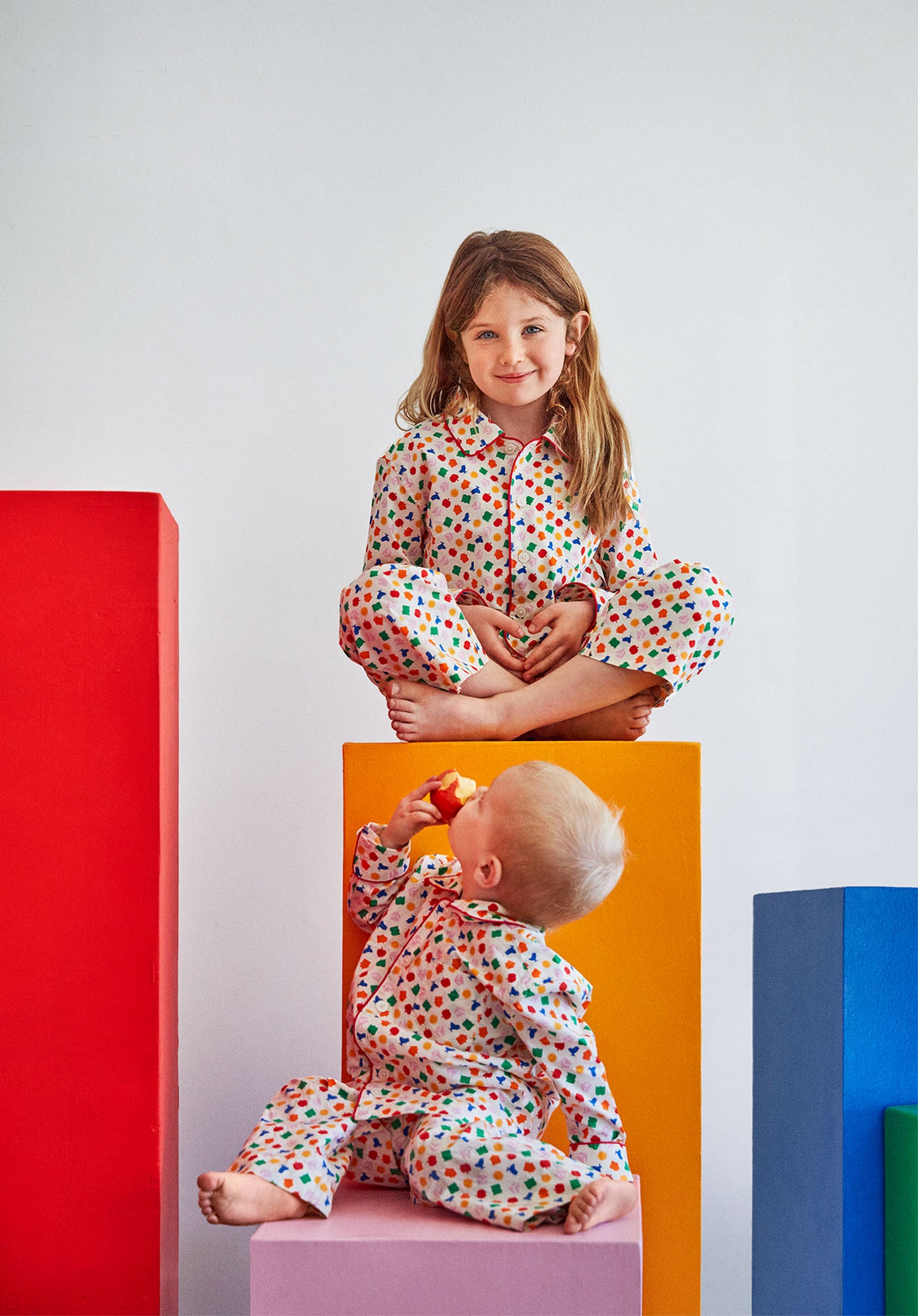 Sleepy Jones x Atelier Enfants Kids Pajama Set - Soft Cotton 2-Piece Pajamas for Boys & Girls | Perfect for Bedtime, Lounging & Sleepovers