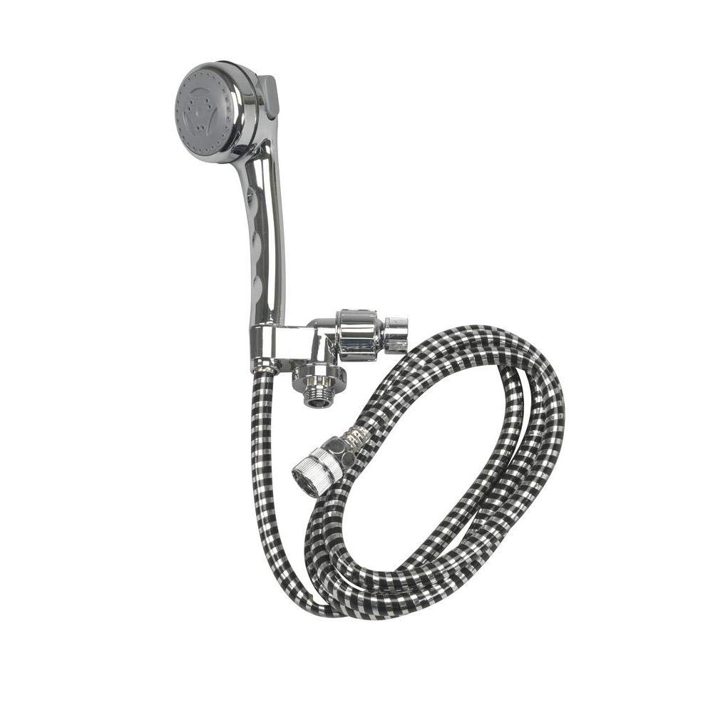 Drive Medical Handheld Shower Head with Adjustable Spray Massage - Chrome Finish for Bathroom, Elderly Care & Mobility Assistance