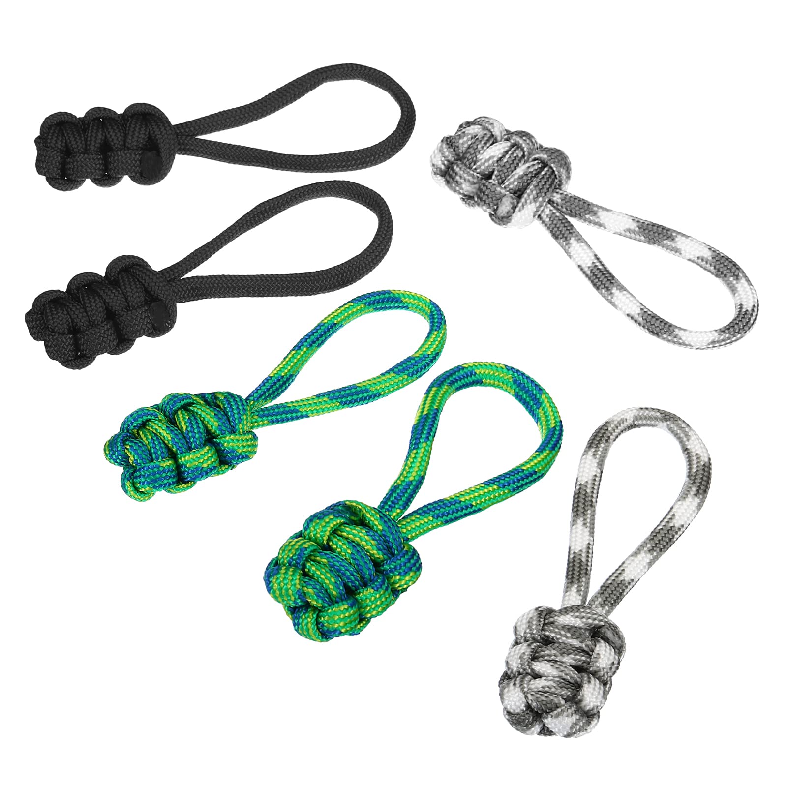 PATIKIL 15 Pack Zipper Pulls Replacement - Extension Cord Handle Fix, Pull Tab Extender & Slider Head Repair Kit for Luggage, Backpack, Jacket (3 Colors) - Perfect for Travel Gear, Outdoor Equipment & Clothing Accessories Repair