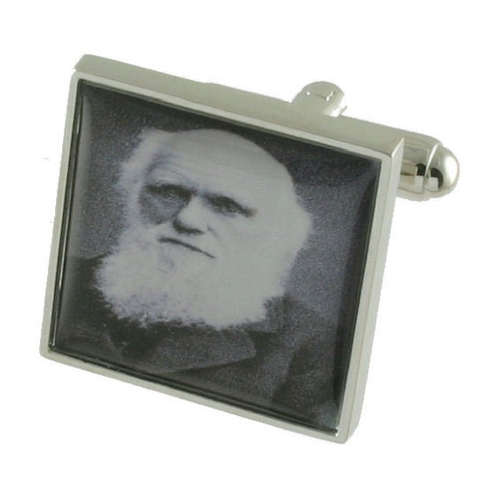 Personalized Charles Darwin Engraved Cufflinks Gift Set in Elegant Box - Perfect for Weddings, Promotions & Formal Events