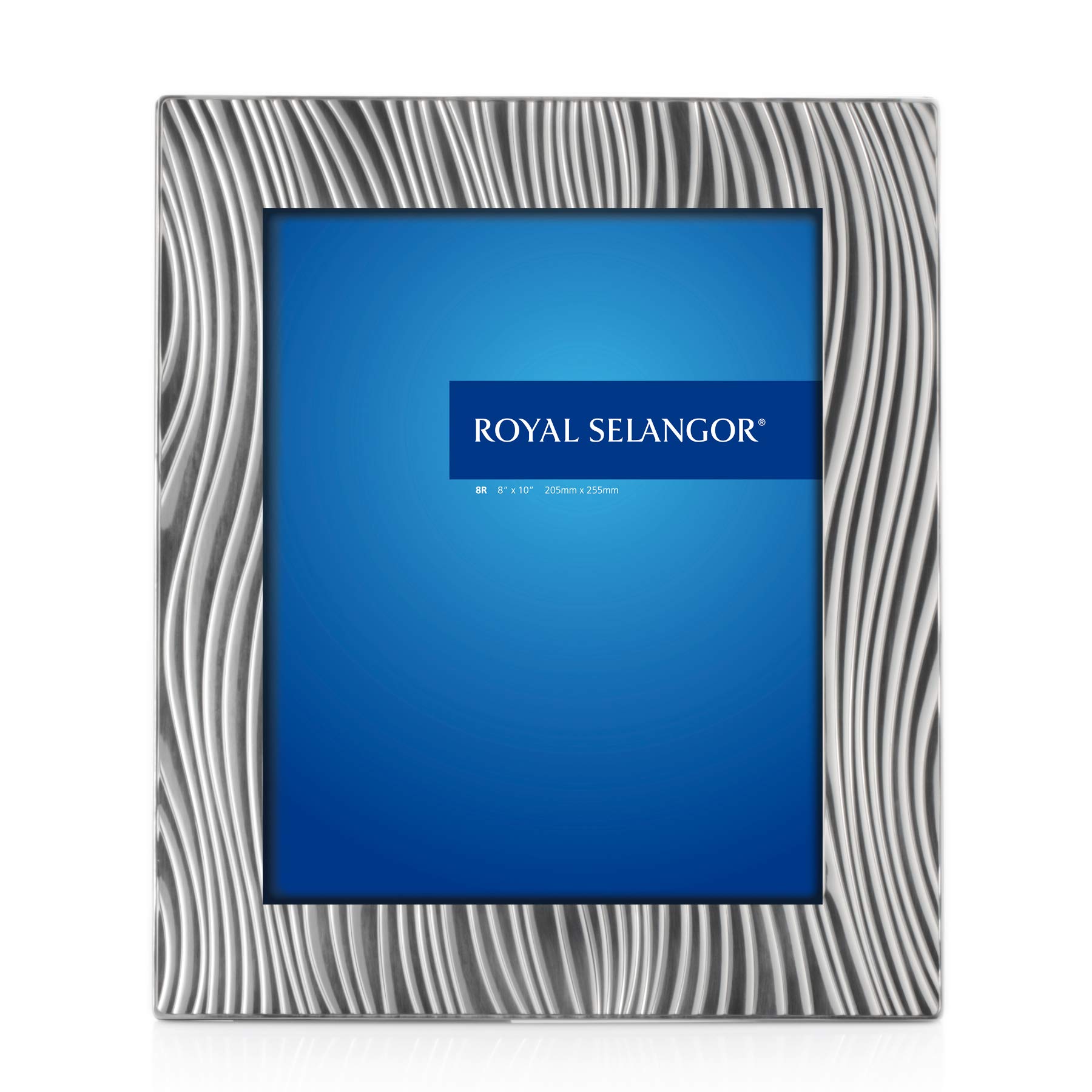 Royal Selangor Handcrafted Pewter Photo Frame - Elegant 8R Picture Frame for Wall Display, Wedding Gifts & Home Decor | Mirage Collection Sand Finish