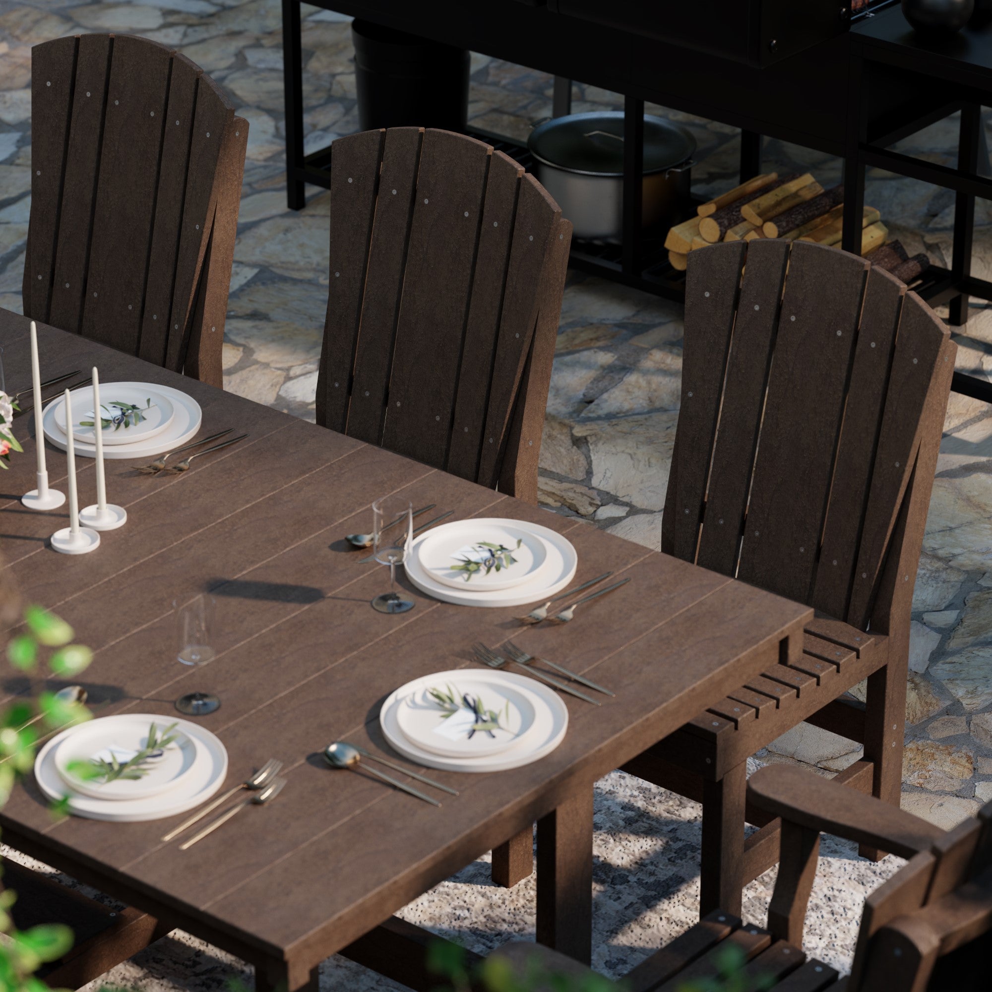 Heritage 9-Piece 44x94 Inch Dining Table Set - Perfect for Family Gatherings, Dinner Parties & Formal Dining Rooms