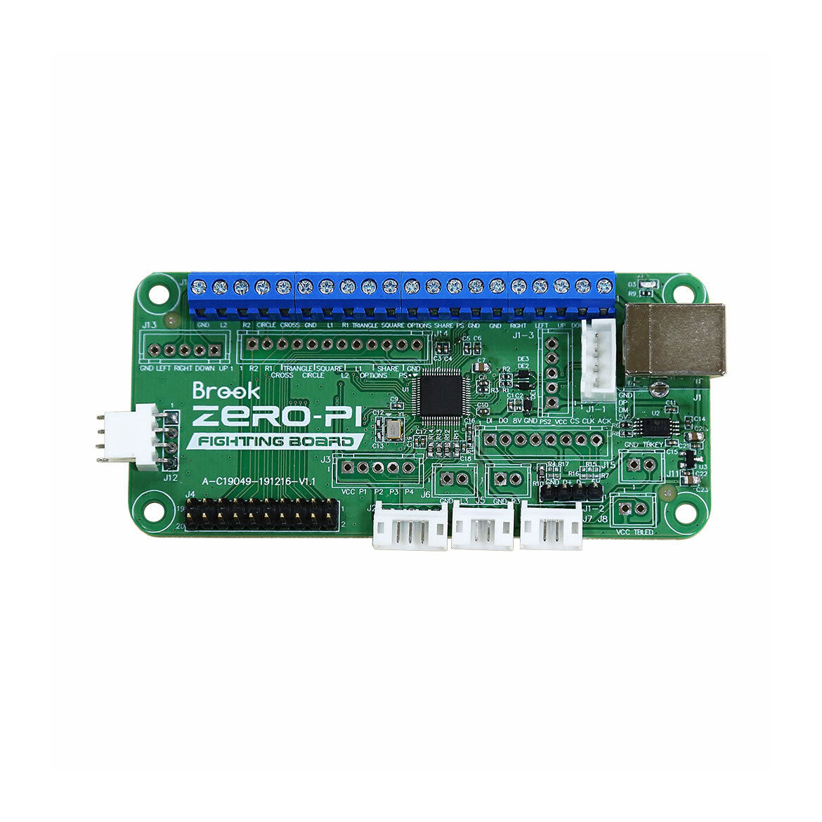 Brook Zero Pi Fighting Board - Easy to Use Arcade Controller for Retro Gaming Enthusiasts | Perfect for Home Arcades, Gaming Tournaments & DIY Projects