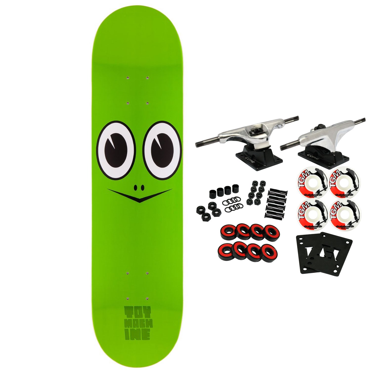 TOY MACHINE Skateboard Complete Turtle FACE 7.75