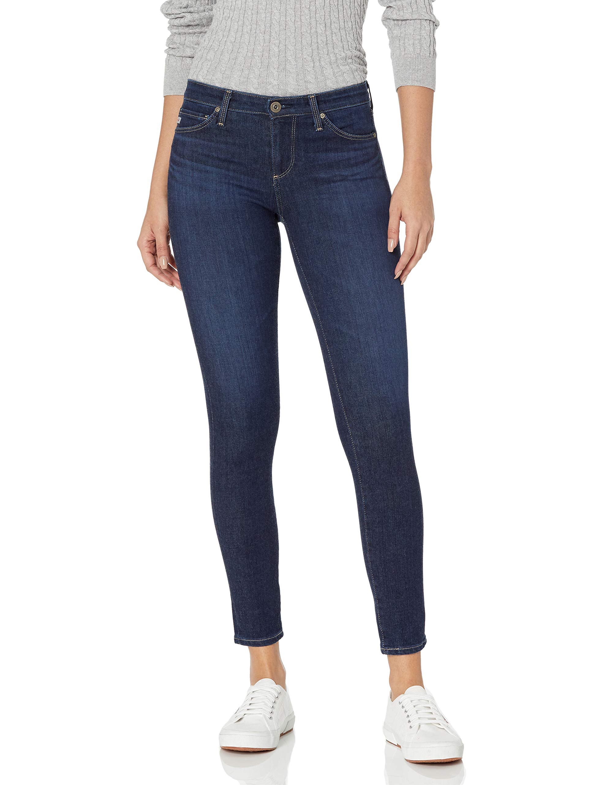 AG Adriano Goldschmied Women's High-Rise Ankle Skinny Jeans - Stretch Denim Pants for Casual Wear & Everyday Outfits