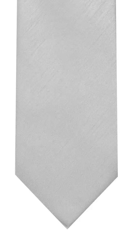 LA Smith Plain Poly Shantung Tie - Classic Silk-Like Necktie for Men | Perfect for Weddings, Business Meetings & Formal Events