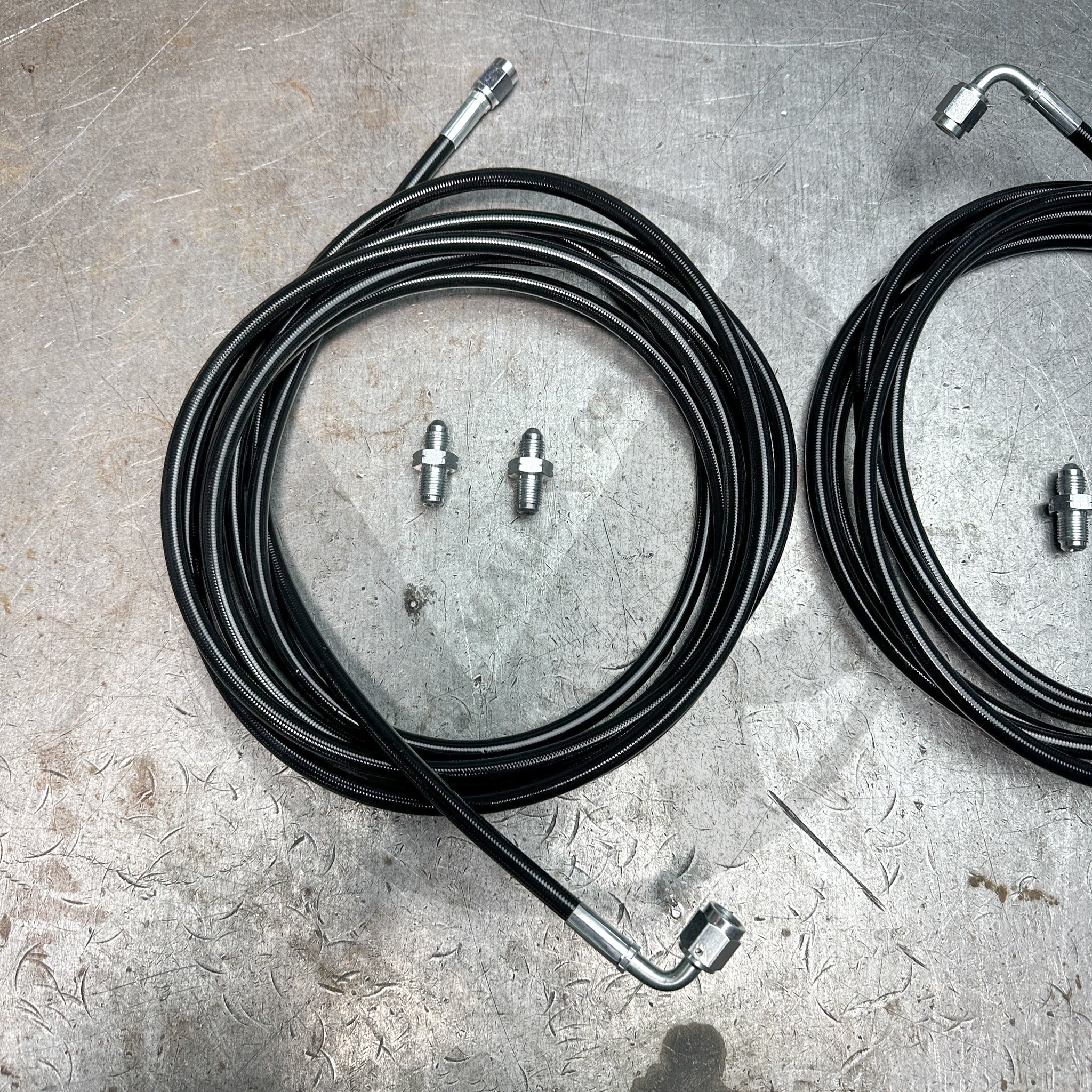 1997-2001 Honda CR-V Black Stainless Steel Rear Brake Line Replacement Kit - Durable Braking System Upgrade for Off-Road & Daily Driving