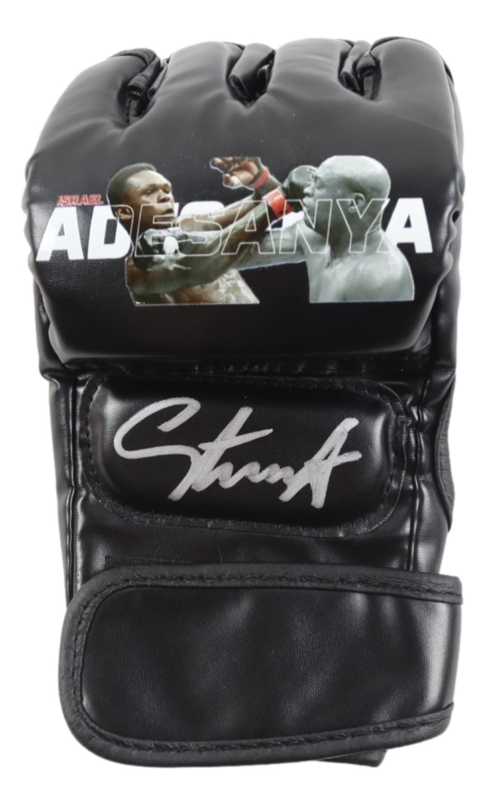Israel Adesanya Autographed MMA Gloves - Limited Edition Collectible for UFC Fans, Fight Memorabilia - Perfect for Display, Gifts & Sports Memorabilia Collections