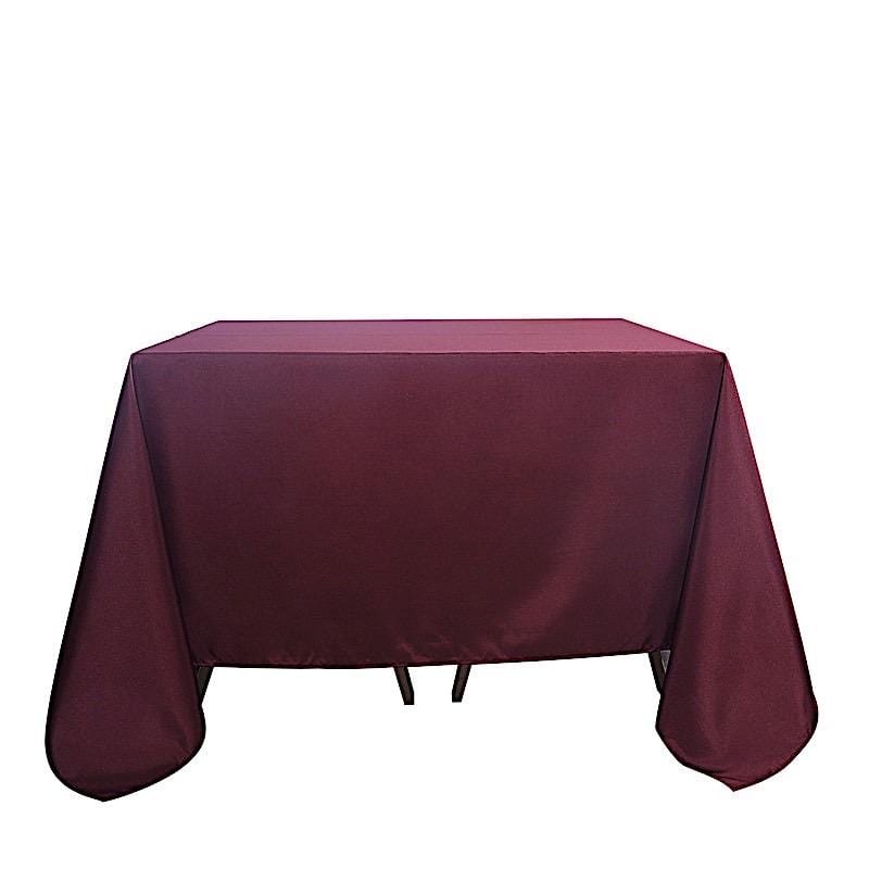 90 x 90 Inch Premium Polyester Square Tablecloth - Waterproof & Wrinkle-Resistant for Dining, Parties, and Outdoor Events