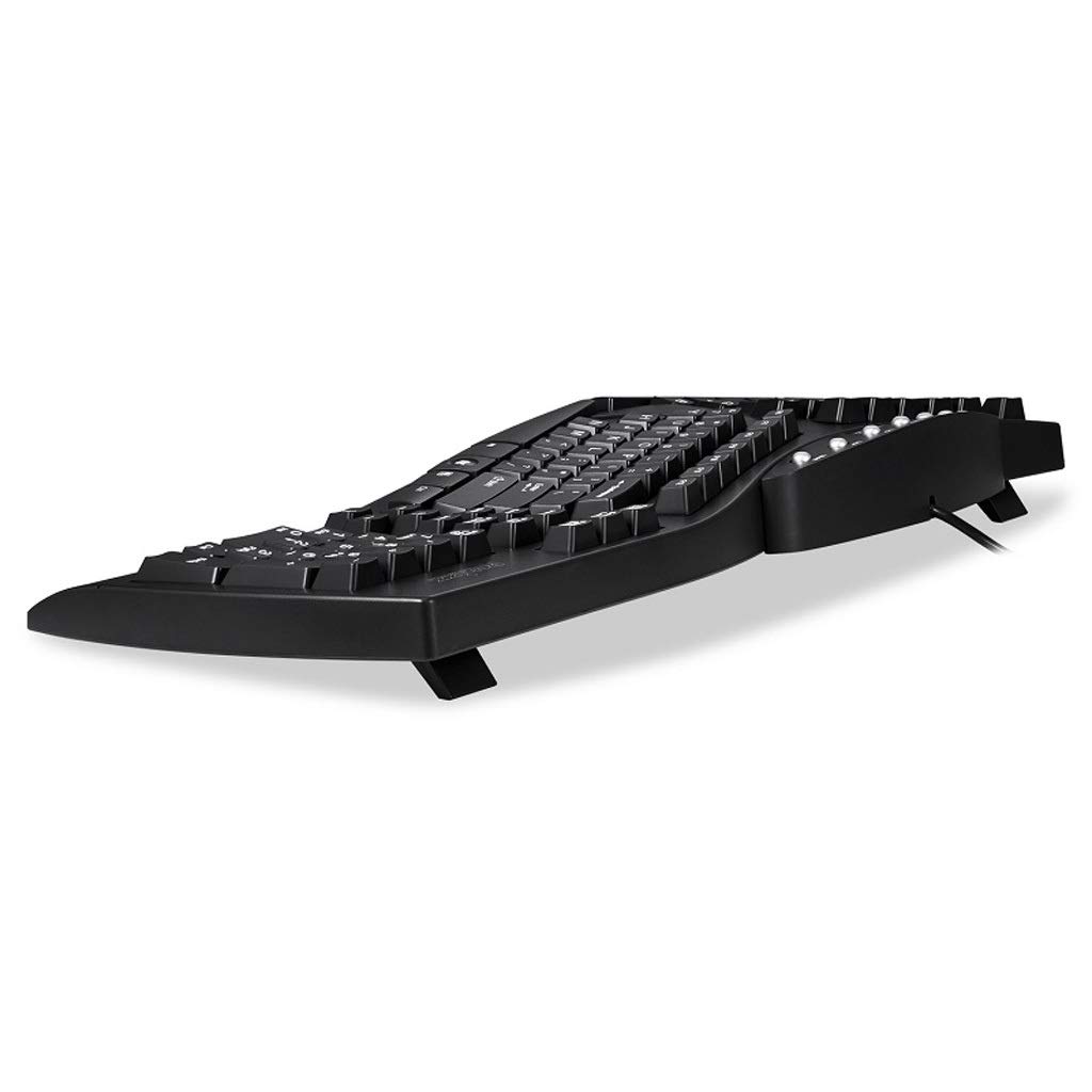 Ergonomic USB Wired Multimedia Keyboard - Comfortable Streamlined Design for Gaming, Office & Home Use | Durable & Responsive Keys for Long Typing Sessions | Perfect for Workstations, Gaming Setups & Home Computers