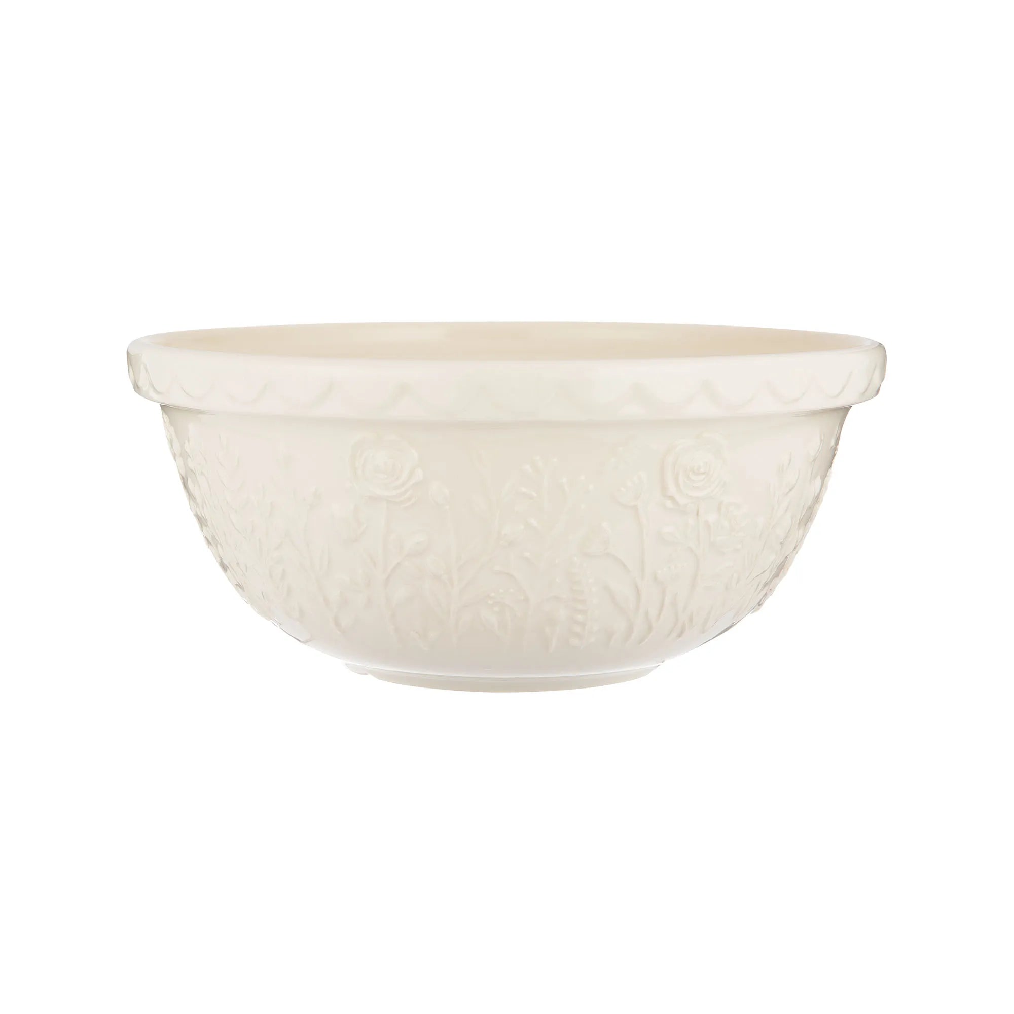 MASON CASH Mixing Bowl Set - Ceramic Mixing Bowls for Baking with Non-Slip Base & Pour Spout - In the Meadow Design - Perfect for Cake Mixing, Cookie Dough, and Food Prep - Ideal for Home Bakers & Professional Kitchens
