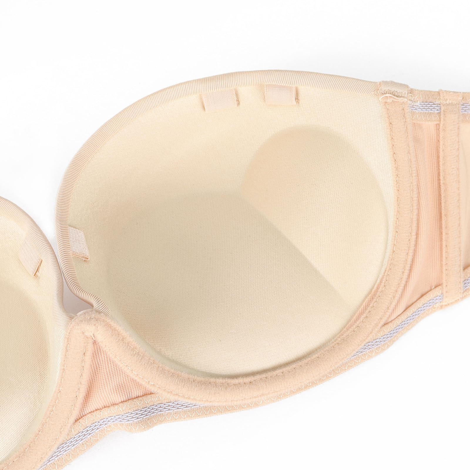 YANDW Strapless Convertible Push Up Bra - Heavy Padded Lift & Support, Adds 2 Cup Sizes, Multiway T-Shirt Bra for Women | Perfect for Evening Wear, Weddings & Everyday Comfort