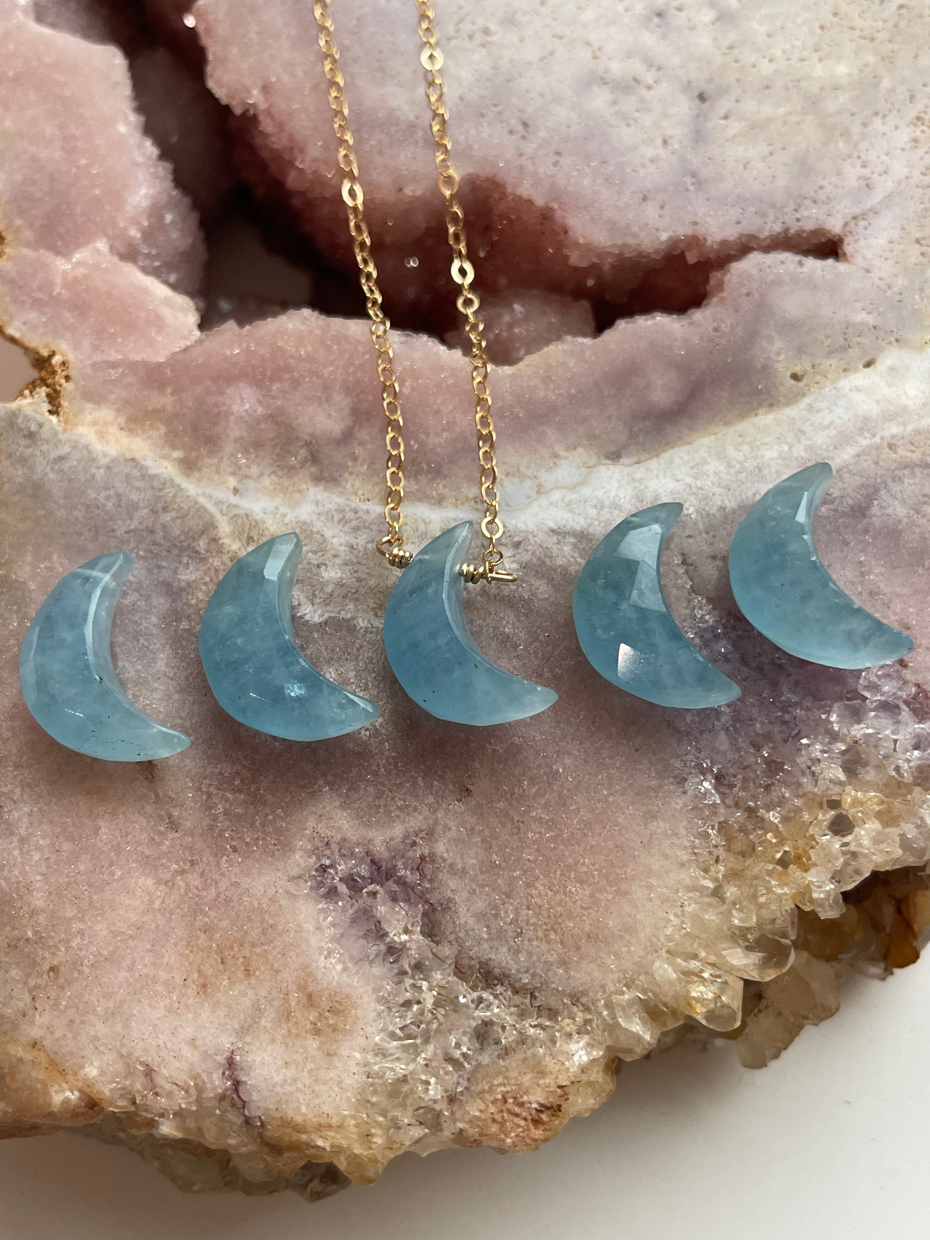 Handmade Aquamarine Pendant Necklace - Sterling Silver or Gold Fill Options - Perfect for Birthdays, Anniversaries & Special Occasions