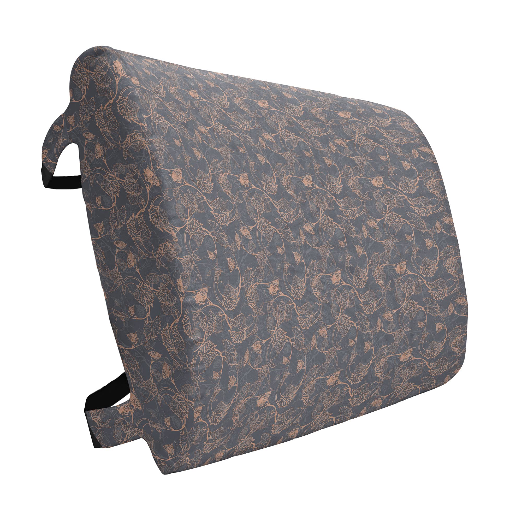 Ambesonne Vine Lumbar Support Pillow - Abstract Pink Grapevine Leaves Print, High Density Foam for Office Chair & Car Seat - 14