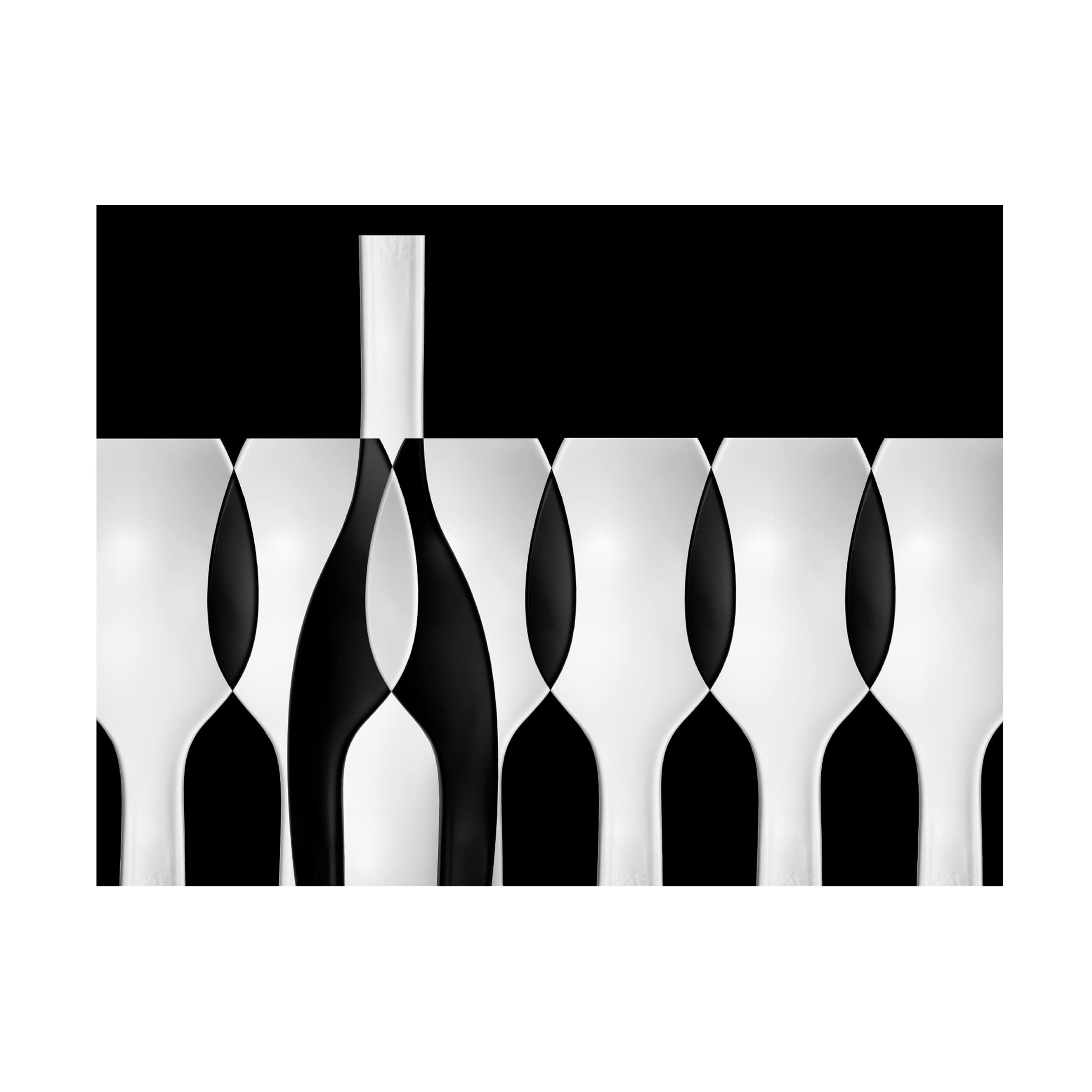 Trademark Fine Art 'Spoons Abstract Bottles Glasses Candles II' Canvas Wall Art Print by Jacqueline Hammer - Modern Home Decor for Living Room, Bedroom & Office