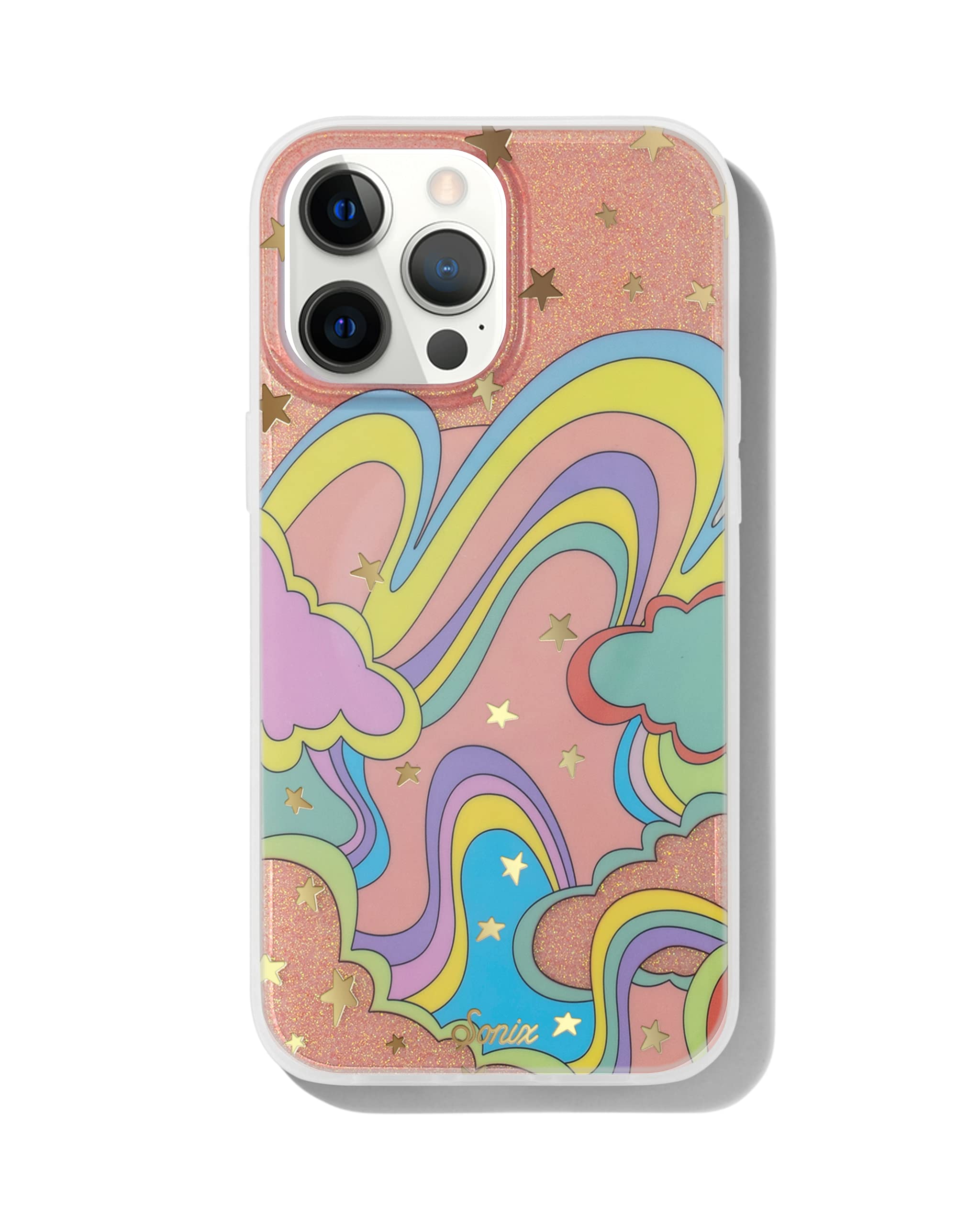 Sonix Illusion iPhone 13 Pro Max Case - [10ft Military-Grade Drop Protection] Vintage Rainbow Design Shockproof Cover for Apple iPhone 13 Pro Max - Perfect for Outdoor Activities & Daily Use