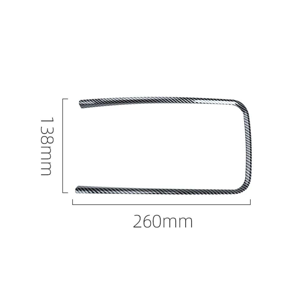 Zcargel ABS Plastic Carbon Fiber Cup Holder Trim Strip for 2009-2013 Chevy Lacrosse - Interior Car Accessory Upgrade for Armrest Box & Cup Holder Frame Panel | Perfect for Road Trips & Daily Commutes