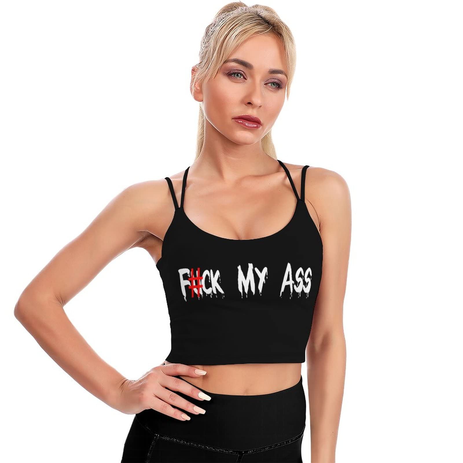 Women's Sports Bras for Yoga & Fitness - Padded Comfortable Sleeping Bras - Funny Gifts for Her - Perfect for Workouts, Lounge & Sleep