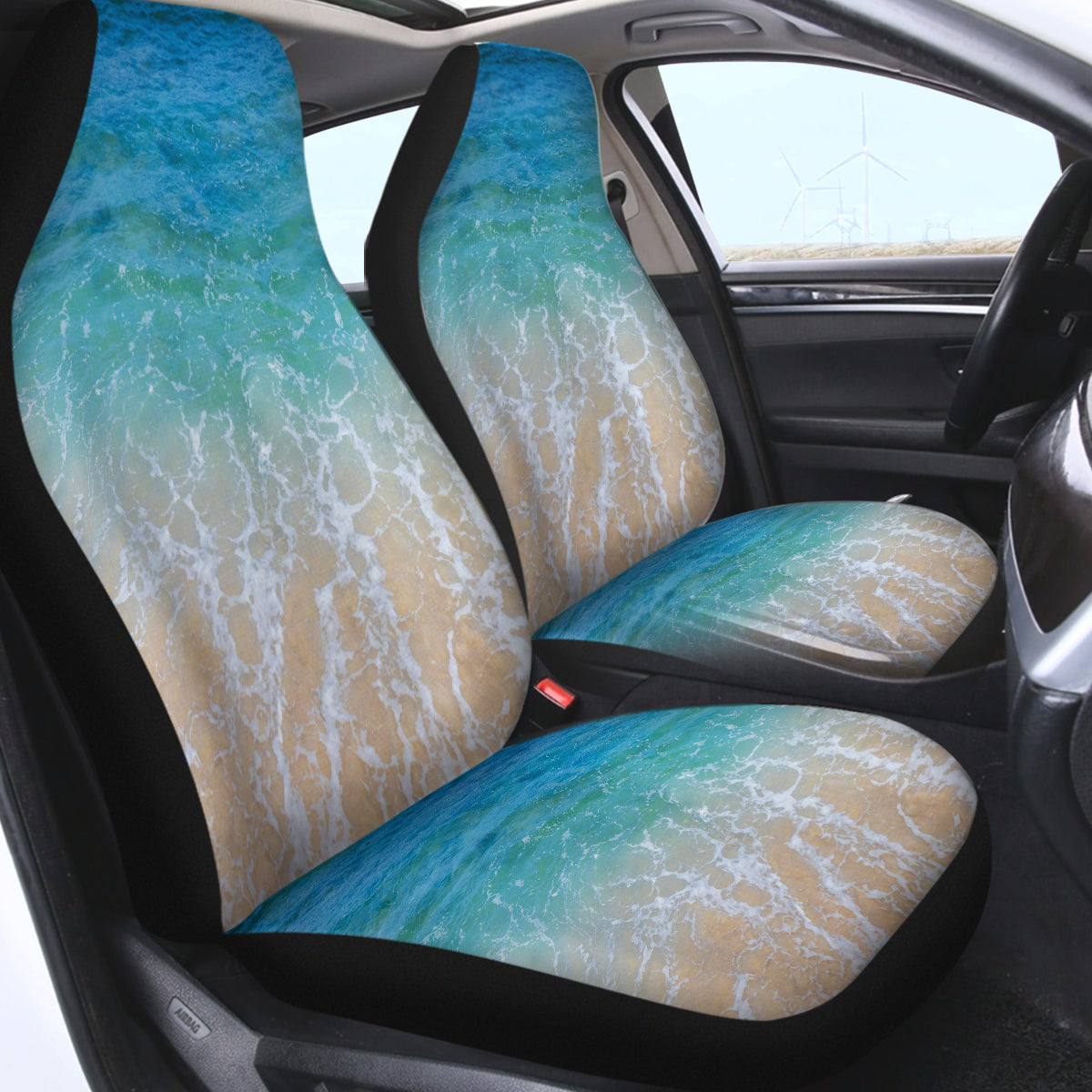Premium Waterproof Beach Car Seat Cover - Sand & Sun Protection for Cars, SUVs & Trucks - Perfect for Beach Trips, Outdoor Adventures & Travel