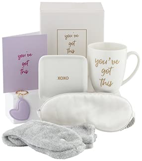 Breast Cancer Care Package for Women - Chemo Recovery Gift Box, Get Well Soon Basket for Surgery & Illness - Encouragement Gifts for Female Friends, Thinking of You Present (White) - Perfect for Post-Treatment Support & Hospital Recovery