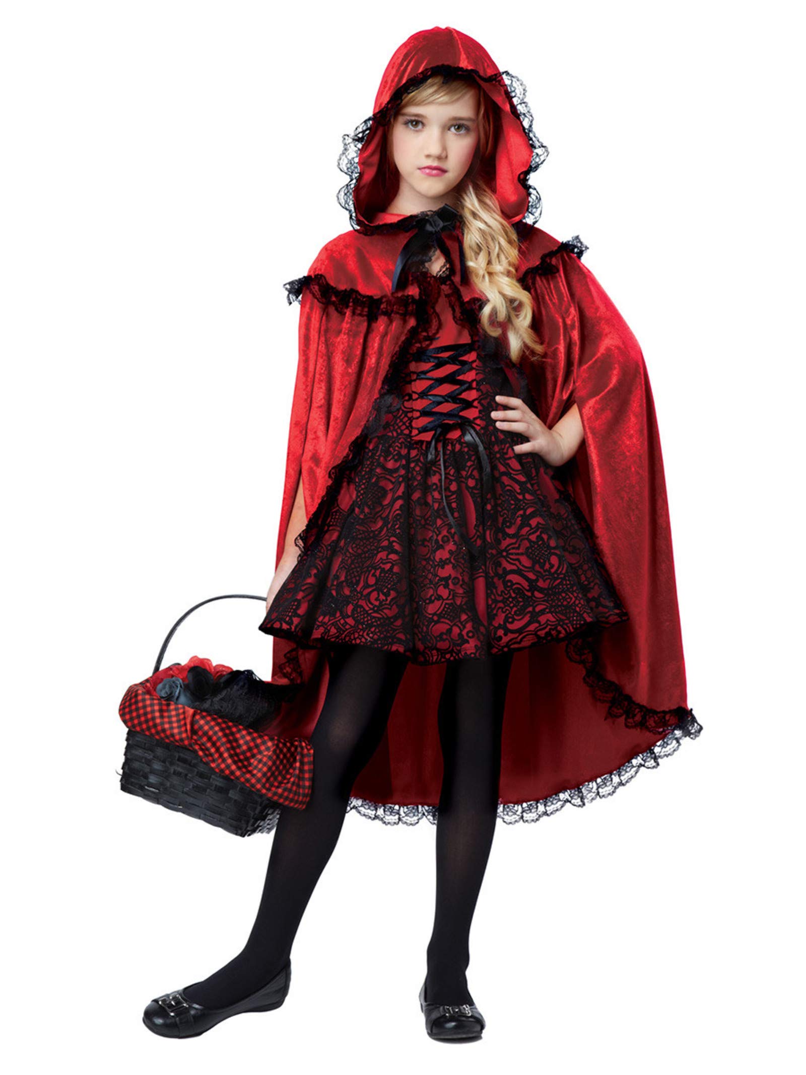 California Costumes Deluxe Red Riding Hood Costume for Girls - Perfect for Halloween, Dress-Up Parties & Fairy Tale Themed Events