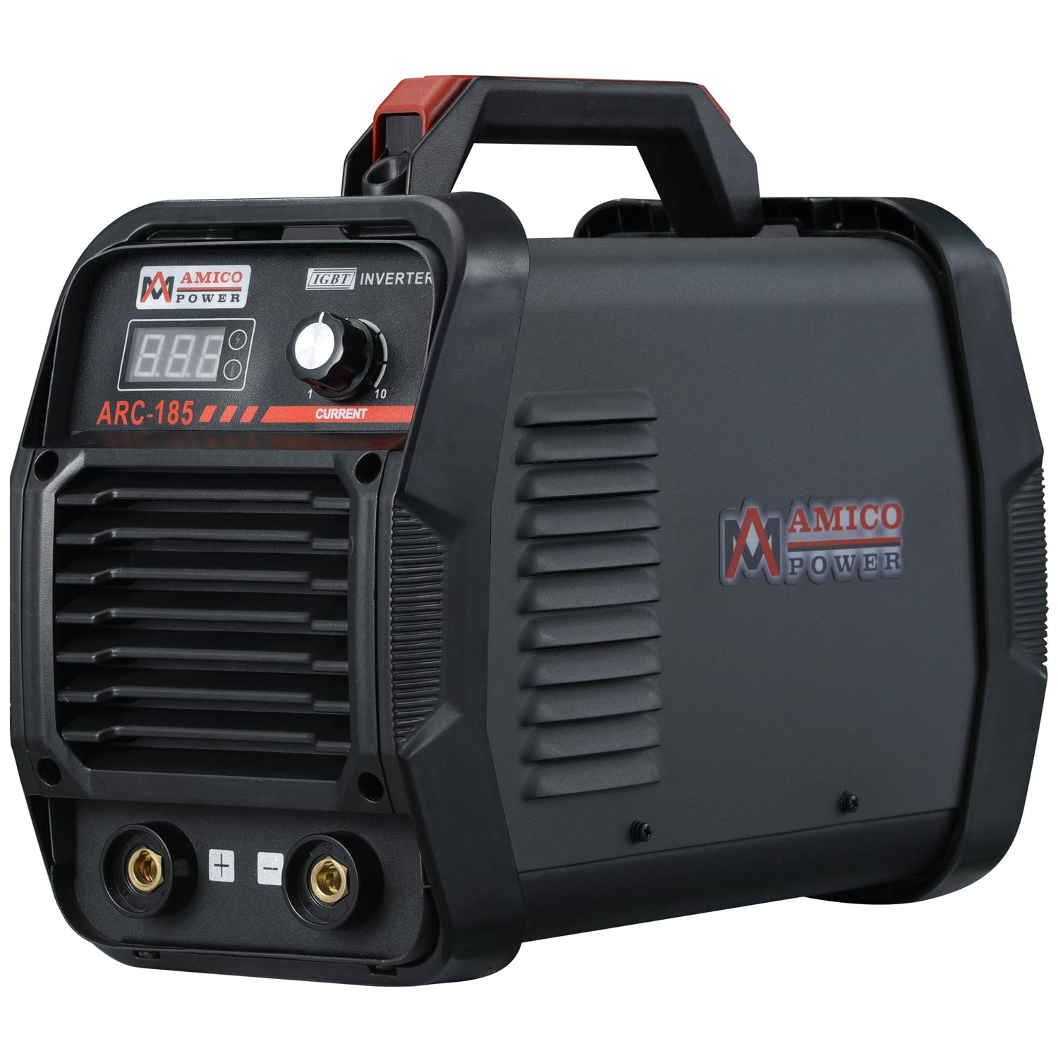 Amico ARC-185 180 Amp Stick Arc Inverter DC Welder - Dual Voltage 115V/230V Welding Machine for Metal Fabrication, Home Repair & DIY Projects