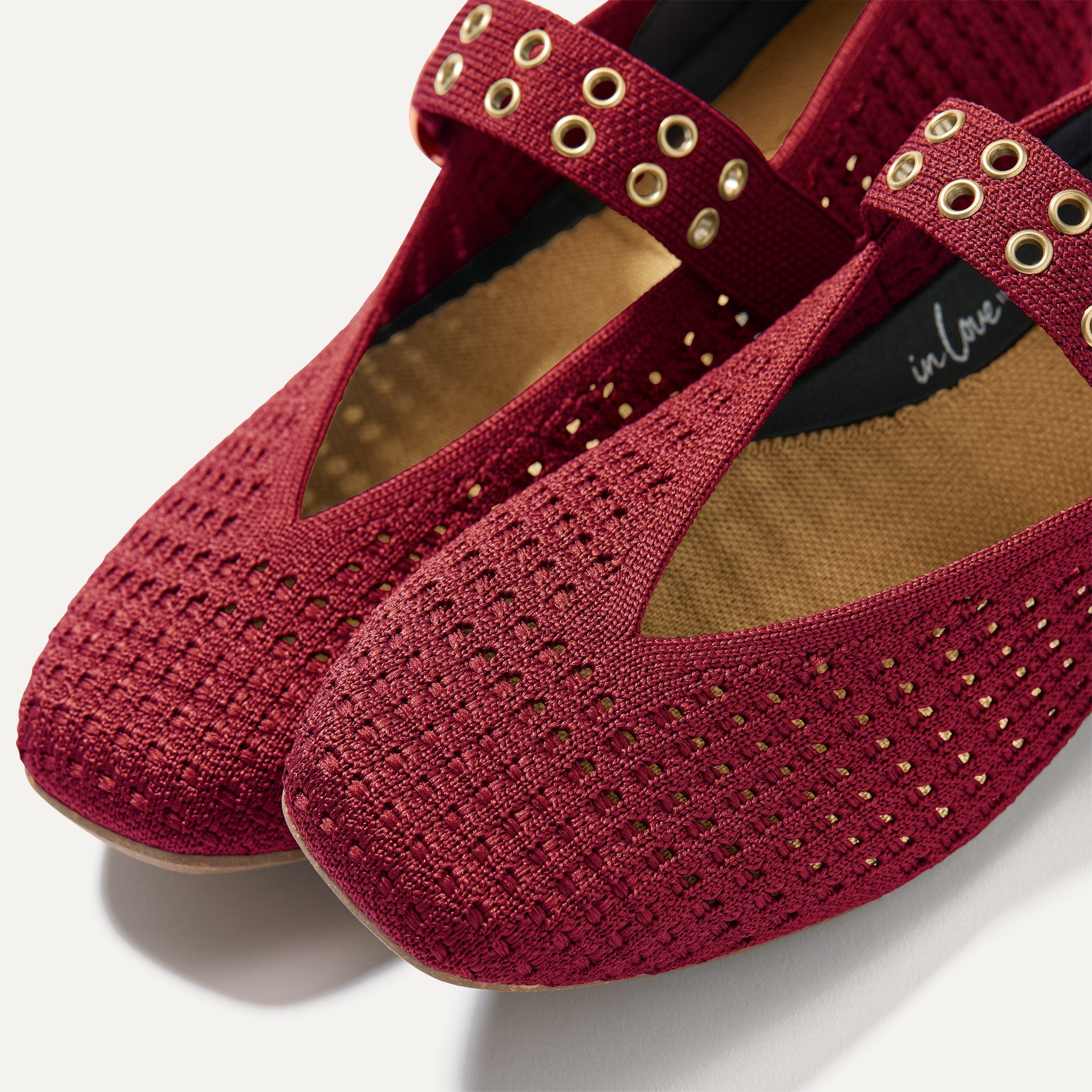 Max Buckle Mary Jane Shoes - Ruby Mesh Comfortable Flats for Women | Perfect for Work, Parties & Casual Wear