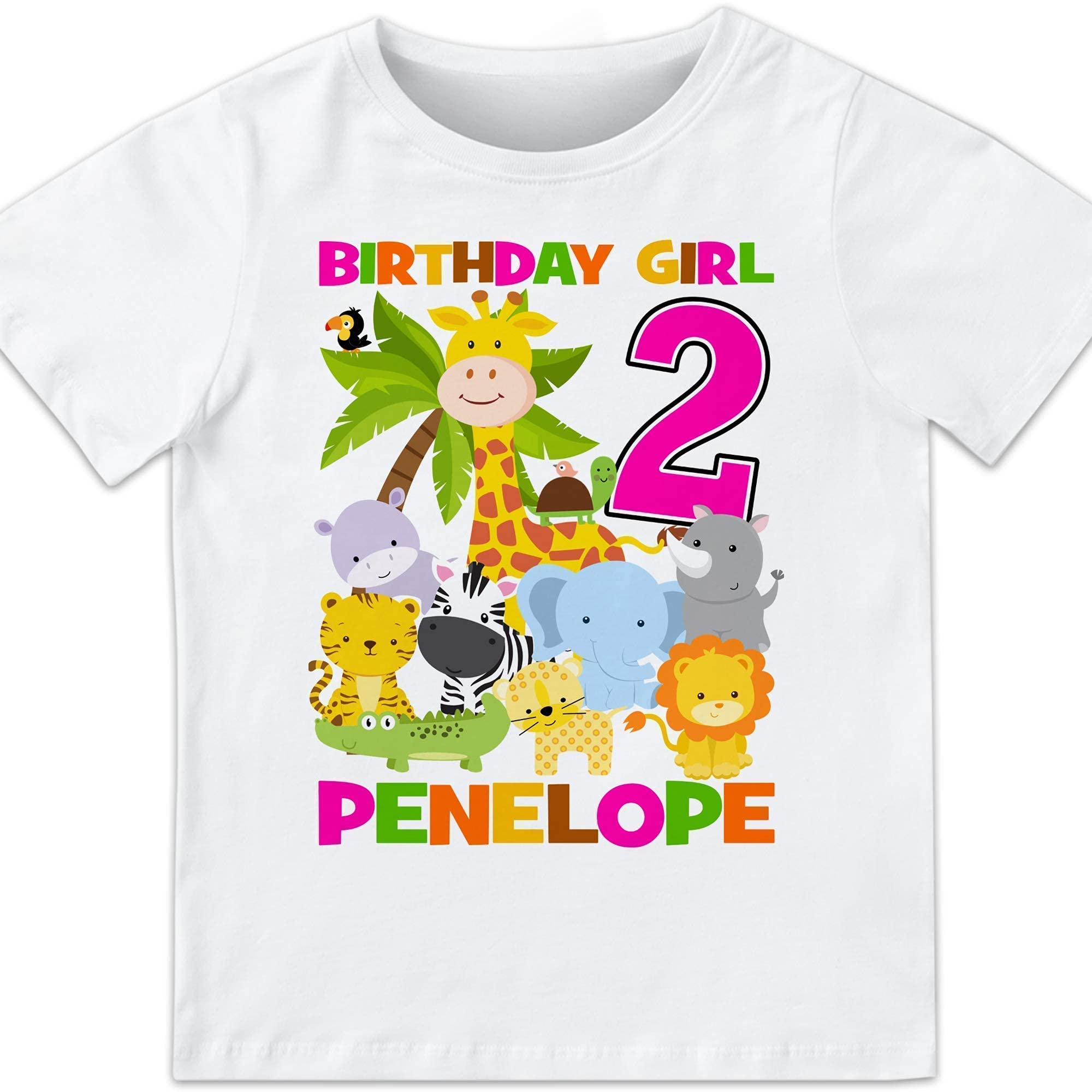 Jungle Safari Birthday T-Shirt for Family - Zoo Themed Matching Shirts for Kids & Adults - Perfect for Jungle Parties, Zoo Adventures & Birthday Celebrations