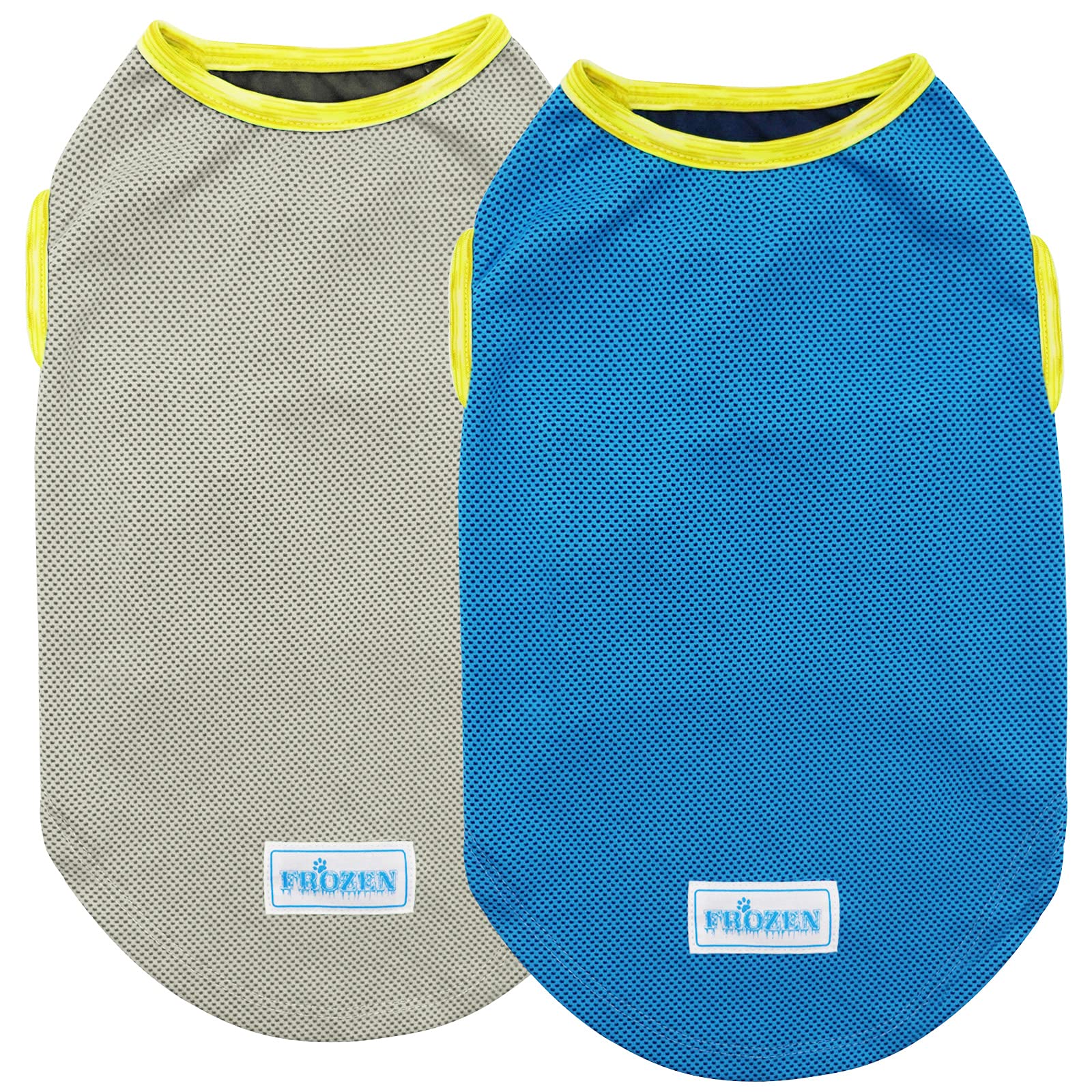 KYEESE 2 Pack Dog Cooling Shirts - Breathable Summer Cooling Vest for Dogs, Lightweight & Instant Cooling Dog Apparel - Perfect for Hot Weather Walks, Beach Trips & Outdoor Adventures
