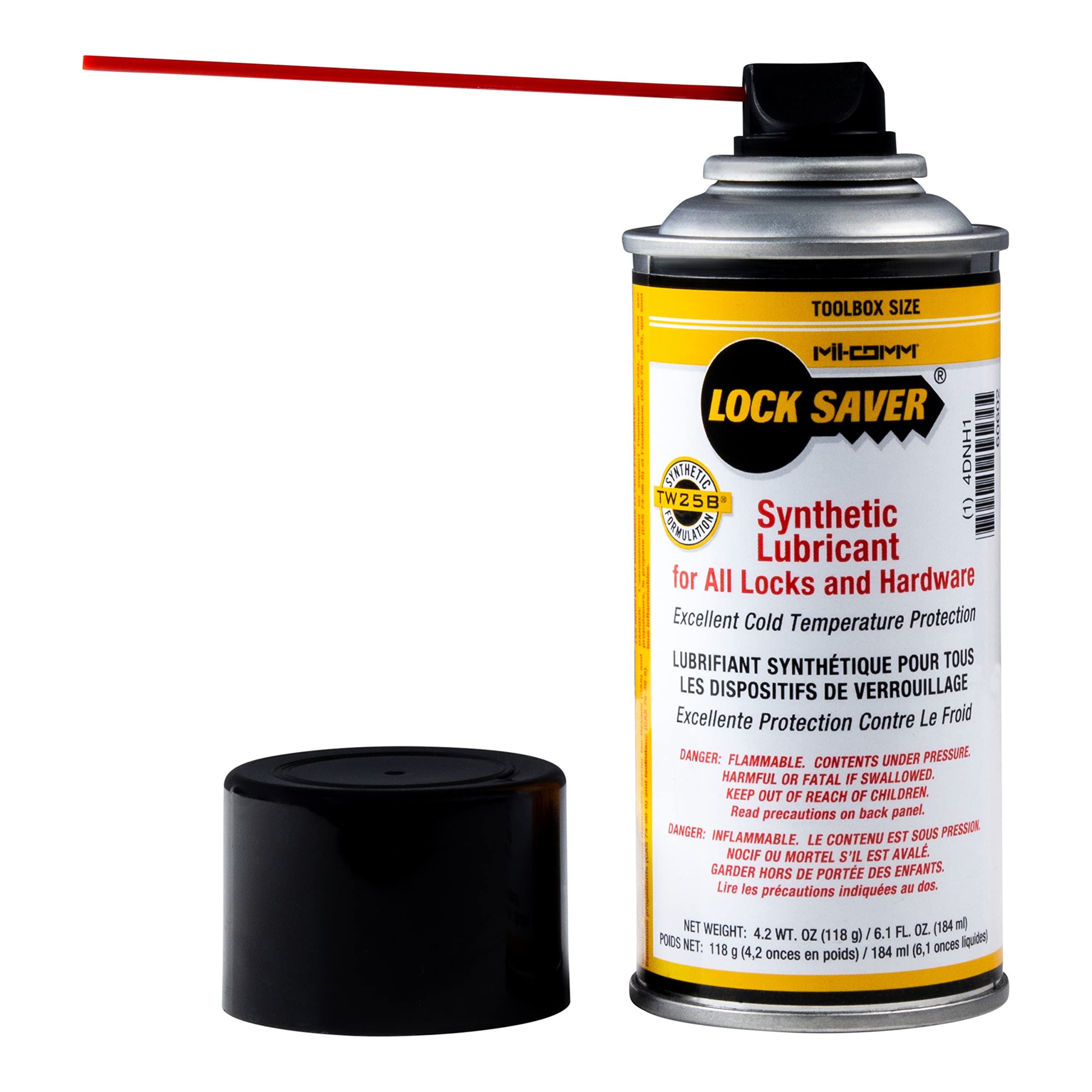 Lock Saver Travel Size Synthetic Lubricant (6.1 oz) - Universal Lubricant for All Door Locks, Padlocks & Bike Locks - Perfect for Home, Travel & Outdoor Use
