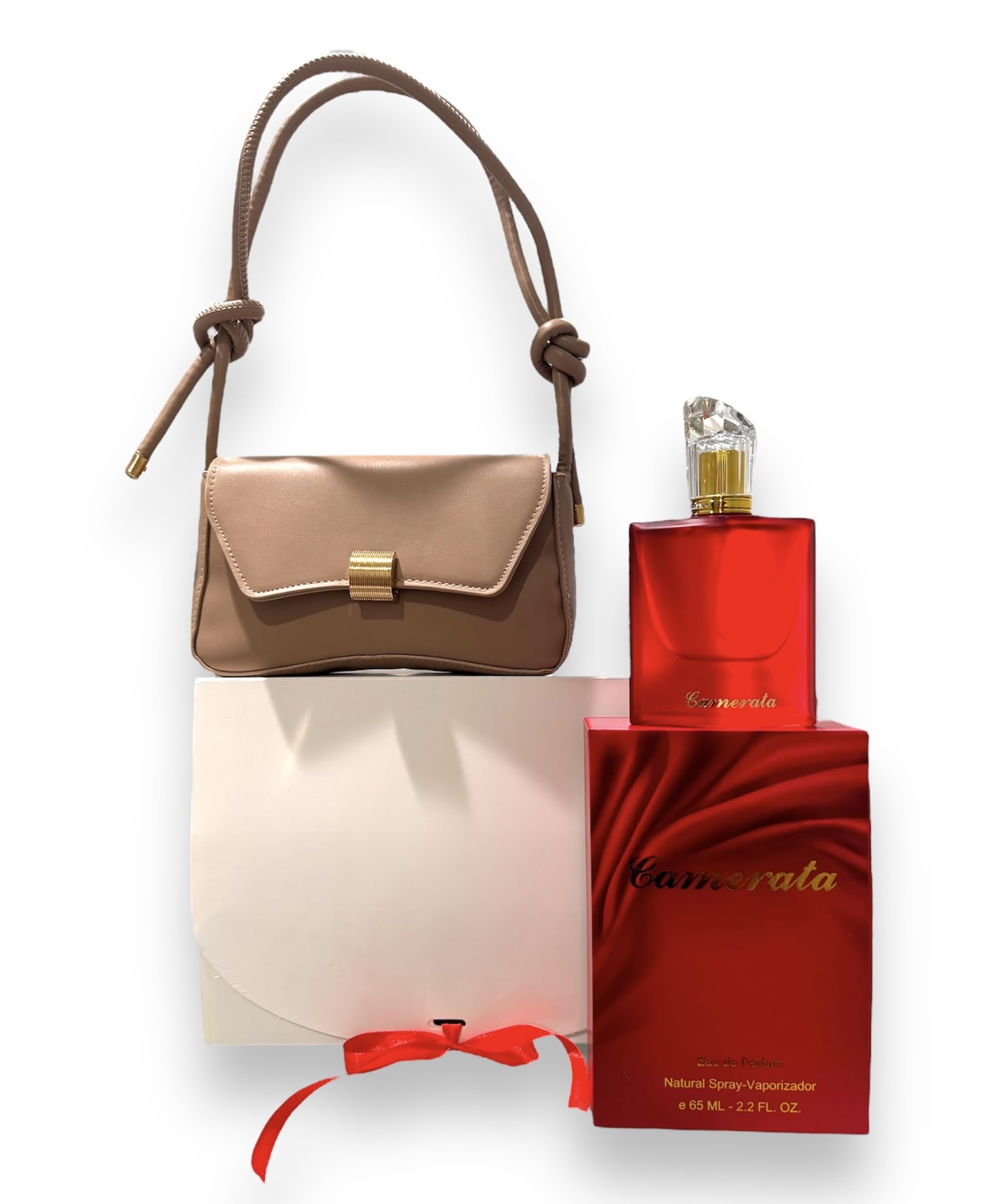 Luxury CAMERATA D'LUJO Gift Set (Perfume + Nude Wallet) - Perfect for Birthday, Anniversary & Valentine's Day Gifts