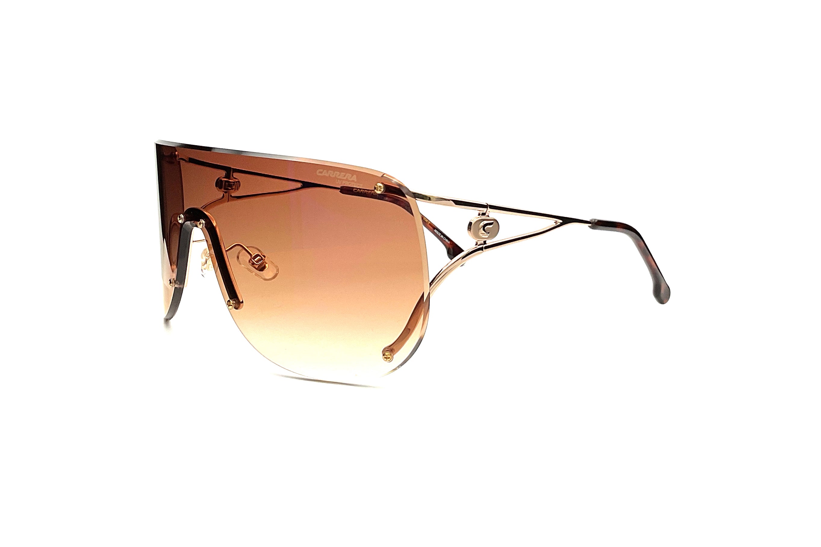 Carrera 3006/S Sunglasses - Gold Copper Frame, UV Protection, Polarized Lenses for Men & Women | Perfect for Driving, Outdoor Sports & Fashion Accessories