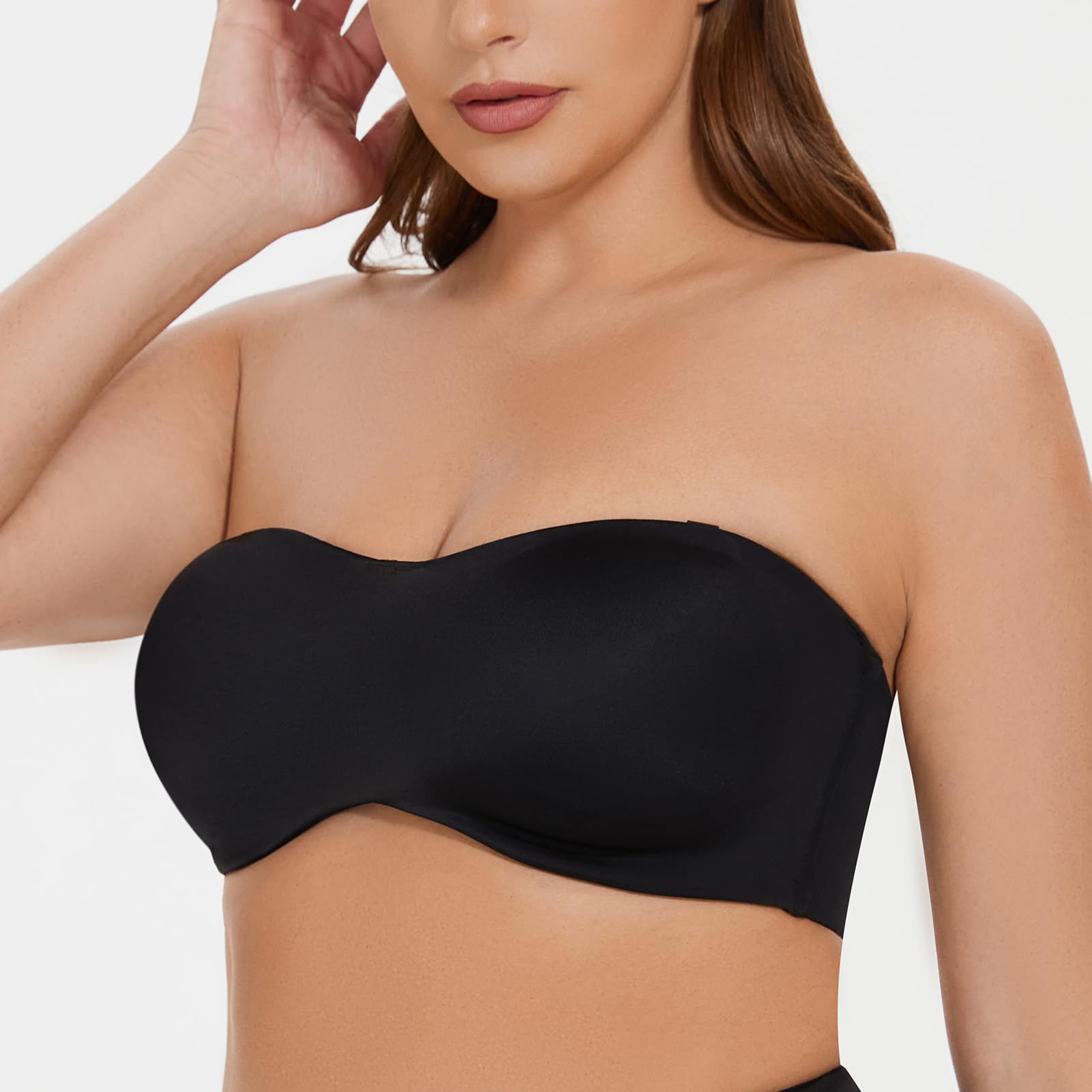 Best Minimizer Strapless Bras for Large Breasts - Women's Underwire Bandeau Bra for Comfort & Support | Perfect for Weddings, Evening Wear & Special Occasions