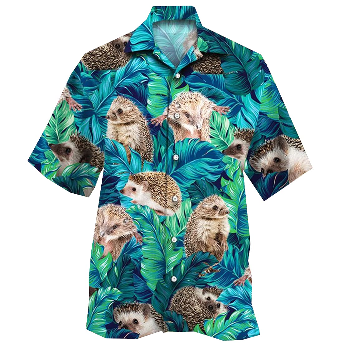 Tropical Hawaiian Shirts for Men & Women - Animal Print Short Sleeve Button Down Shirts - Beach Vacation, Luau Party & Summer Casual Wear (Set of 40)
