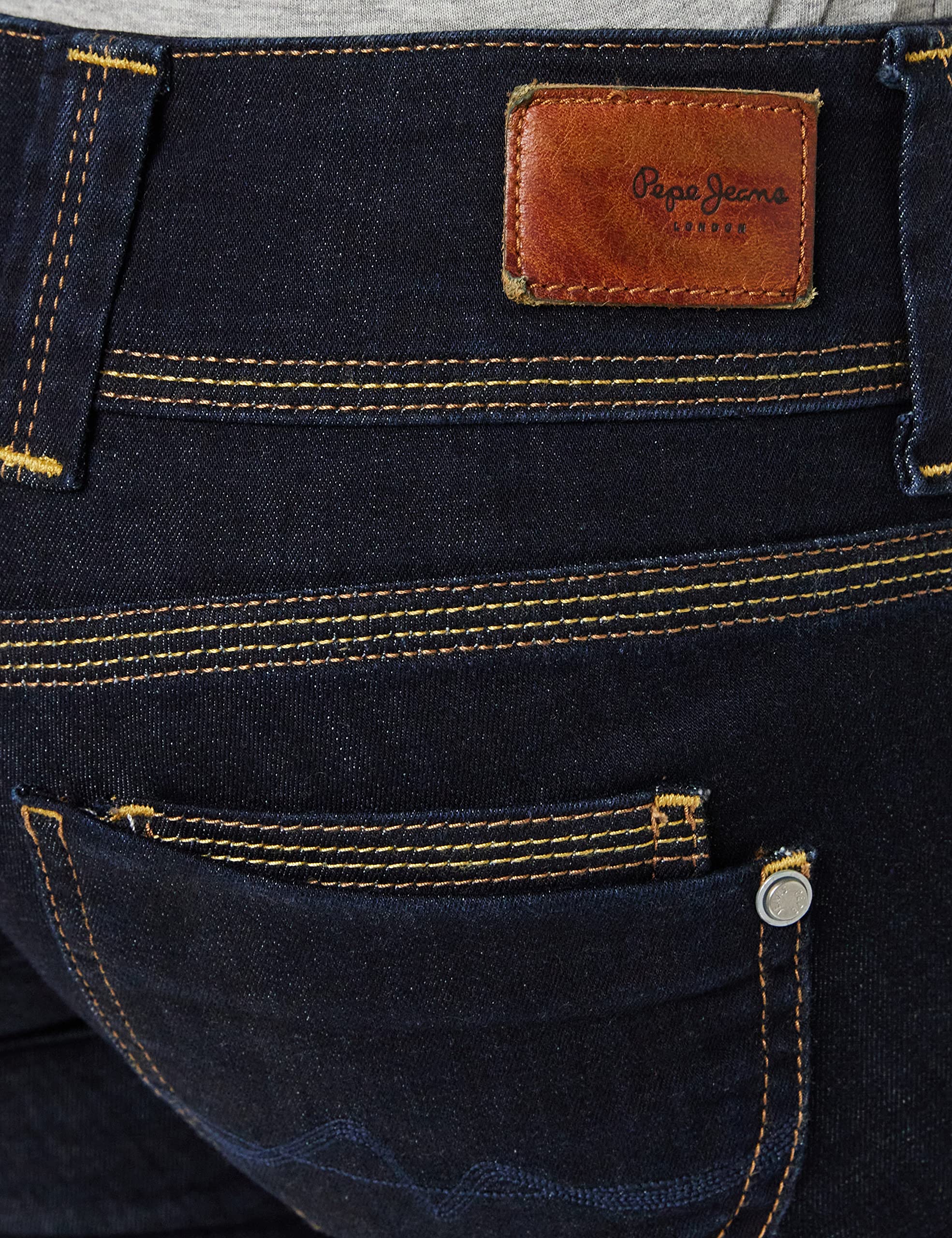 Pepe Jeans Women's Straight Leg Denim Jeans - Classic Blue Stretch Comfort Fit for Casual Wear & Everyday Outfits
