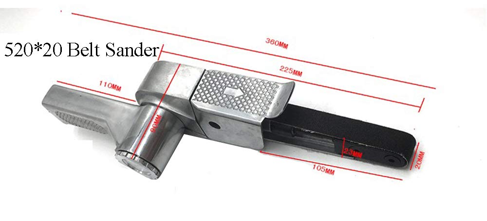 Huanyu 520x20mm Pneumatic Belt Sander - 16000RPM Air Powered Grinding & Polishing Machine with 360° Rotation for Woodworking, Furniture, Metal & DIY Projects - Professional Sanding Tool for Smooth Finishing & Surface Preparation