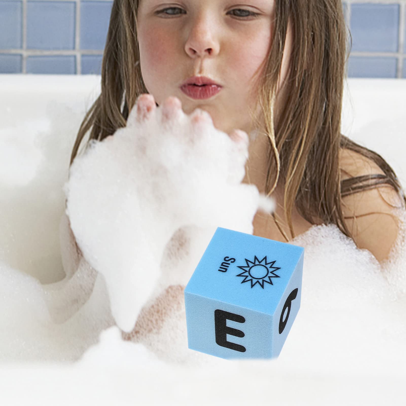 VICASKY 120 Pcs Kids Bath Toys - Foam Building Blocks with ABC Letters, Fun Pool & Shower Toys for Toddlers, Safe Floating Educational Play for Bathtime, Swimming & Learning Alphabet