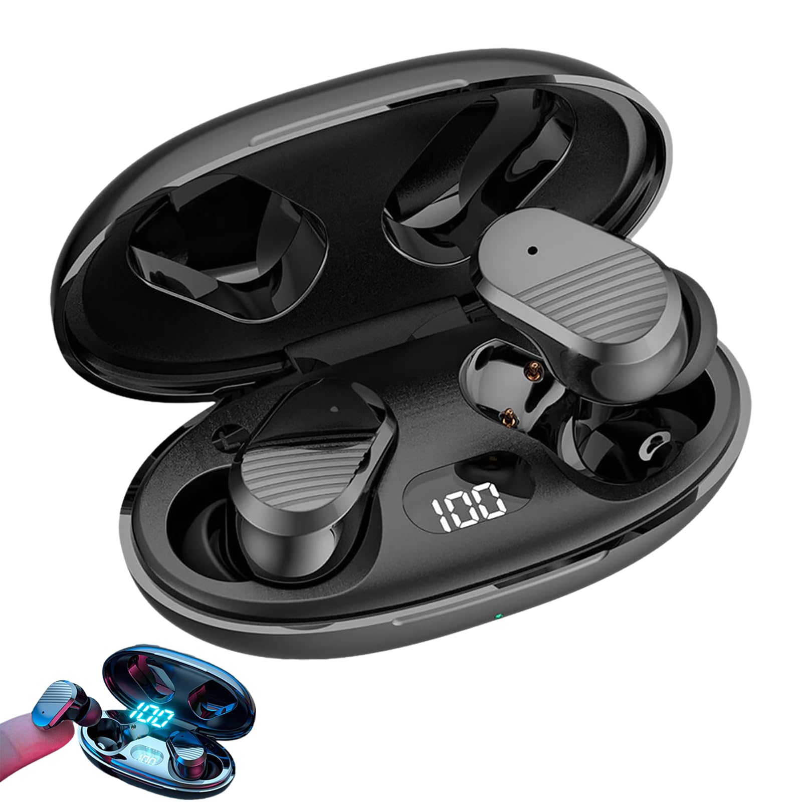 Echolabs 2024 Wireless Earbuds with Mic for Sleep & Sports