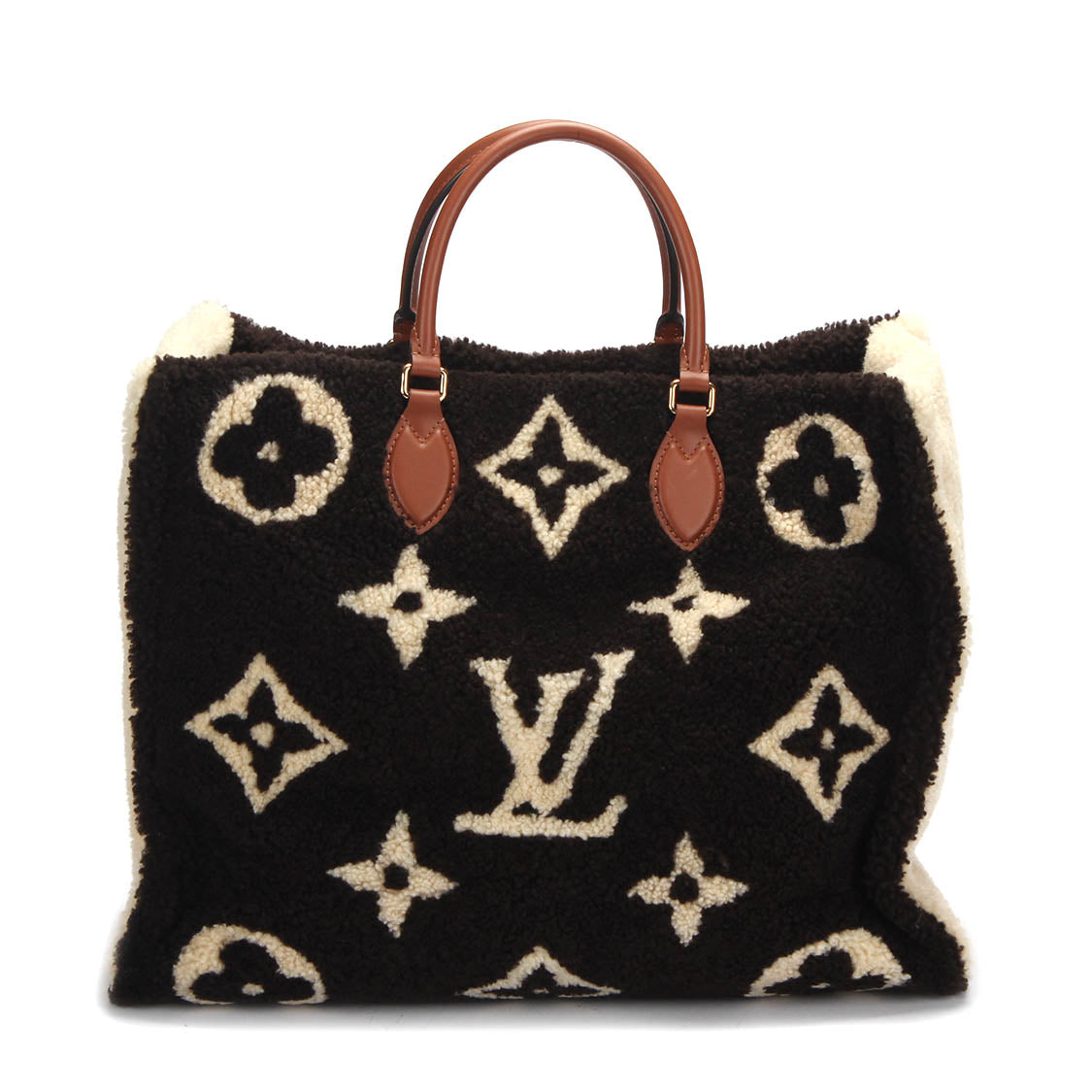 Louis Vuitton Monogram Fleece Teddy Onthego GM M55420 Handbag - Stylish Designer Tote for Women, Travel, Work & Everyday Use