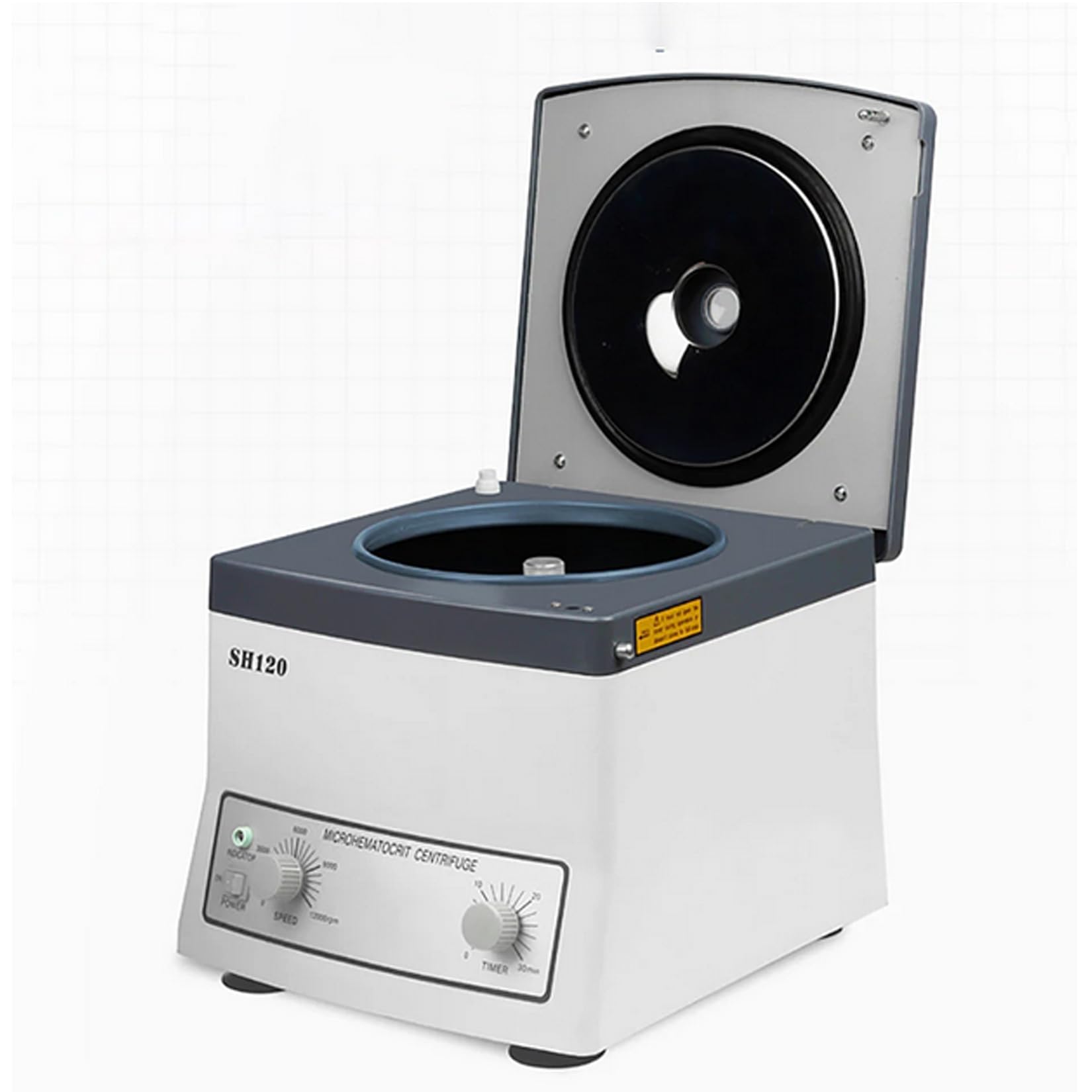 High-Speed Micro Hematocrit Centrifuge Machine 15300xg for Blood PRP - 24 Capillary Tubes Included - Ideal for School Labs, Medical Research & Clinical Diagnostics