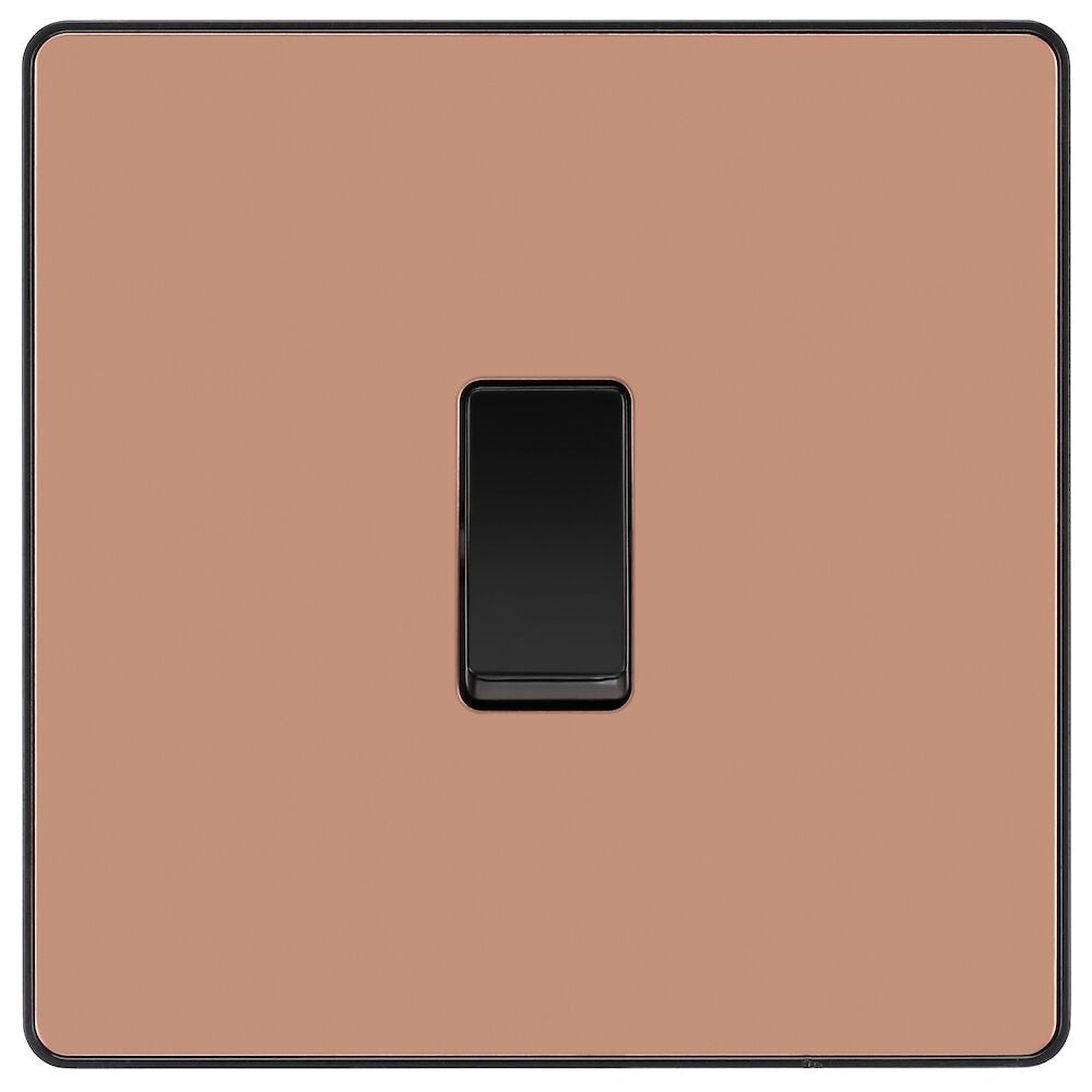 BG Evolve Polished Copper 20A Double Pole Switch PCDCP30B - High-Quality Electrical Switch for Home & Commercial Use | Perfect for Lighting Control & Appliance Circuits