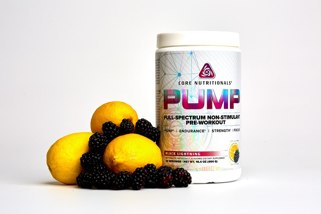 Core Pump Non-Stimulant Pre-Workout Supplement - Boost Performance & Endurance for Gym, Fitness & Bodybuilding Training