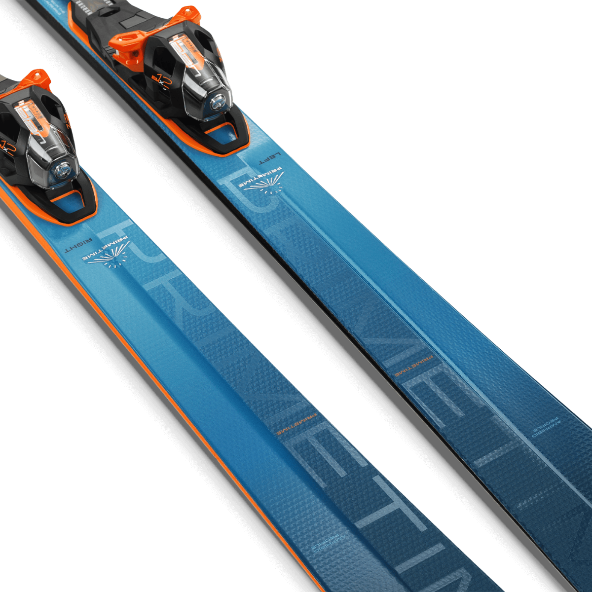 Elan PRIMETIME 44 FX Skis with EMX 12.0 DB192319 Bindings 2025 - Perfect for All-Mountain Skiing and Freeride Adventures
