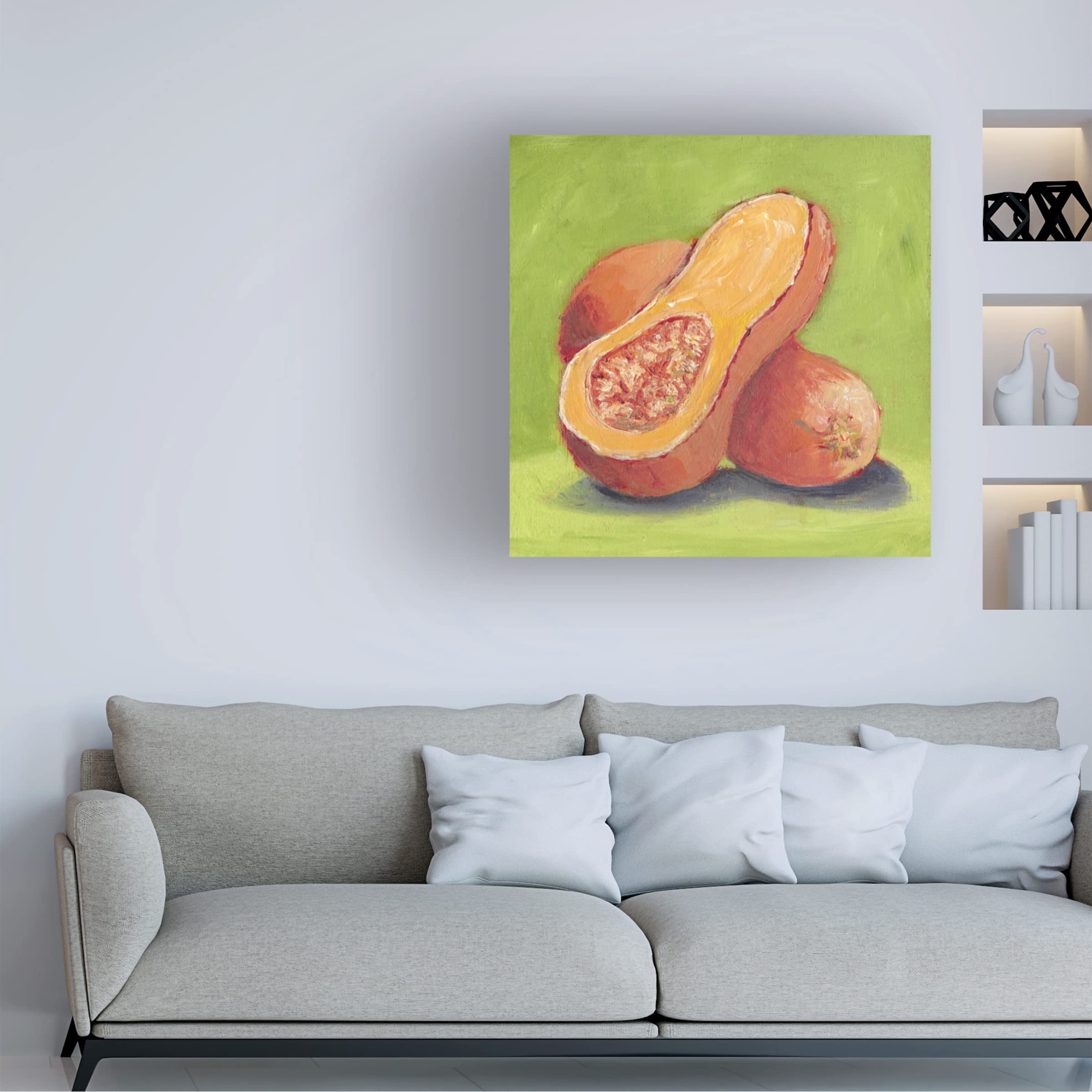 Trademark Fine Art 'Butternut' Canvas Wall Art by Carol Young - Nature Inspired Landscape Painting for Living Room, Bedroom & Office Decor