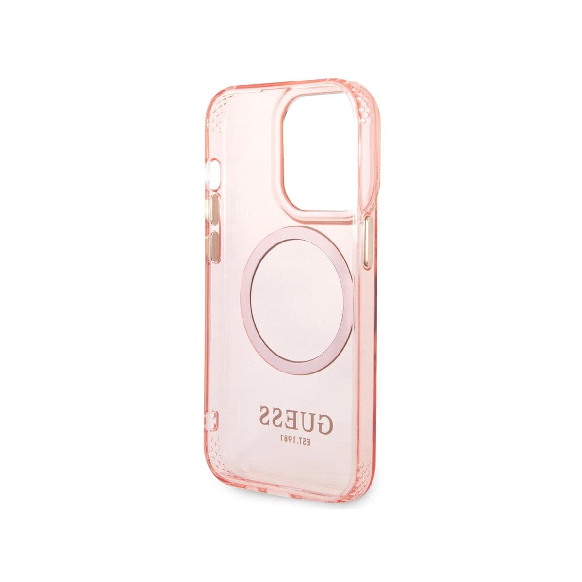 GUESS iPhone 14 Pro Case - Premium Protective Ring Edition Cover for Women & Men | Slim Shockproof Phone Case with Grip Ring Stand for Work, Travel & Daily Use