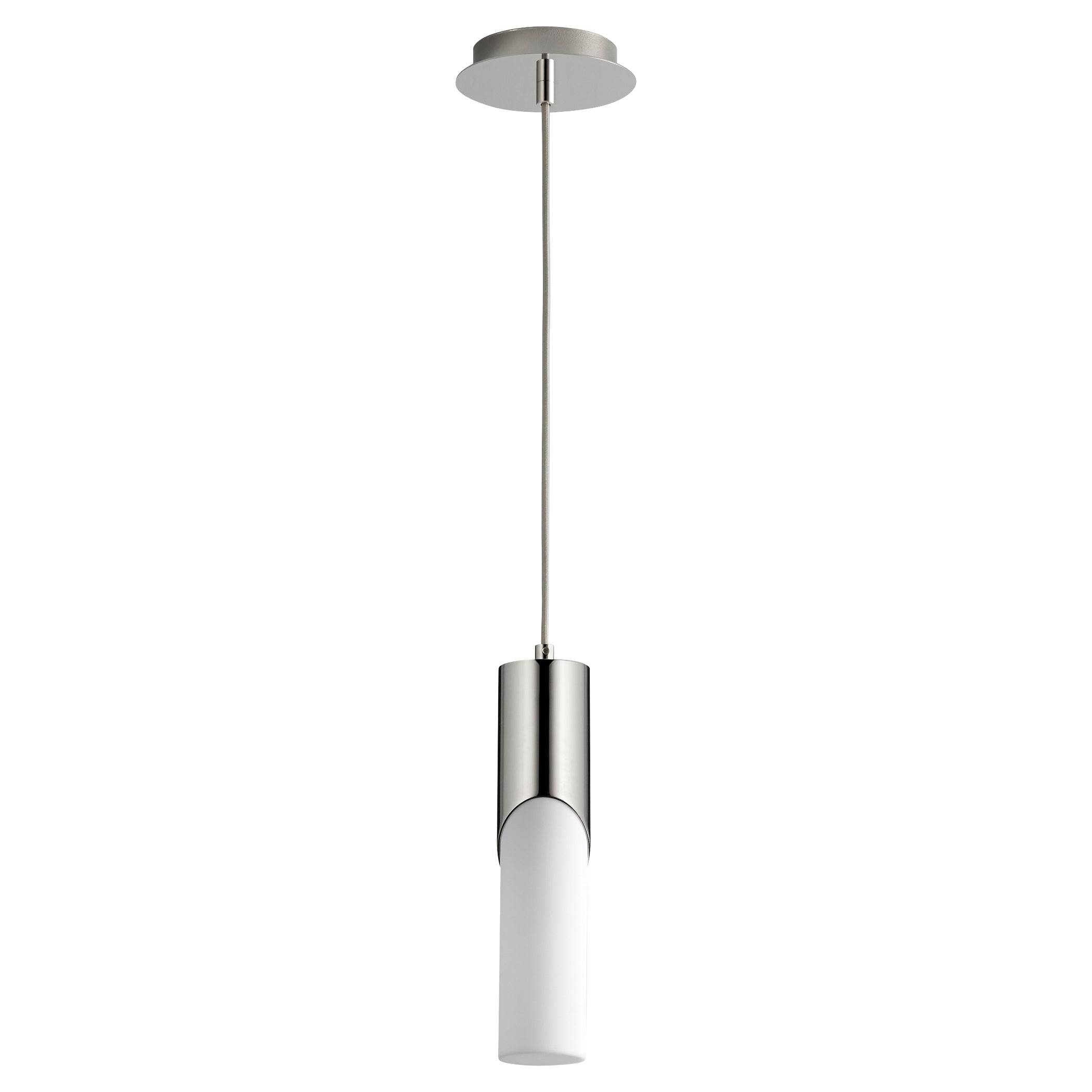Oxygen Ellipse 3 668 220 Pendant Light Fixture - Polished Nickel Finish - Modern Ceiling Lighting for Living Room, Bedroom & Dining Room