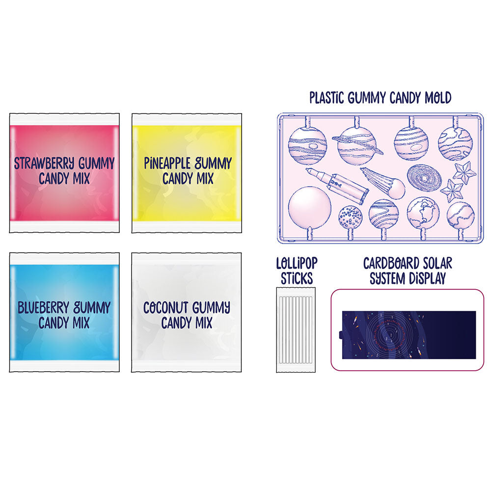 Space-Themed Gummy Candy Lab Kit - Fun & Educational DIY Science Experiment for Kids - Perfect for Birthday Parties, Classroom Activities & STEM Learning