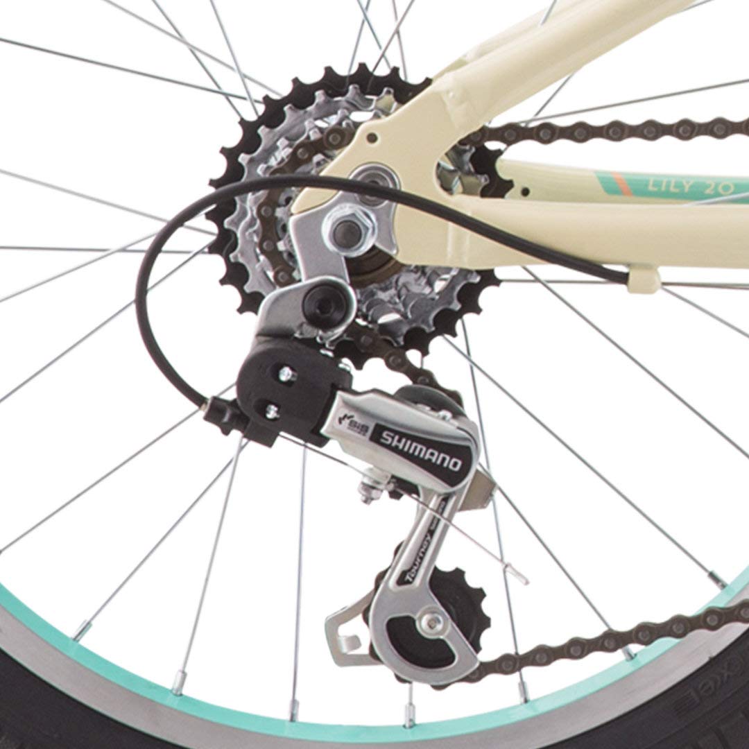 Raleigh Lily Kids Mountain Bike - 16 Inch, 20 Inch, 24 Inch Sizes - Lightweight Aluminum Frame with Training Wheels - Perfect for Boys & Girls Outdoor Adventures, Park Rides & Trail Biking