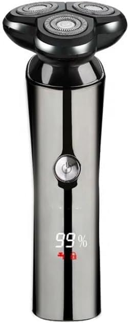 Premium Electric Razor for Men - Rechargeable Rotary Shaver with Floating Heads, LCD Display, Wet & Dry Use - Perfect for Travel, Home & Office Grooming